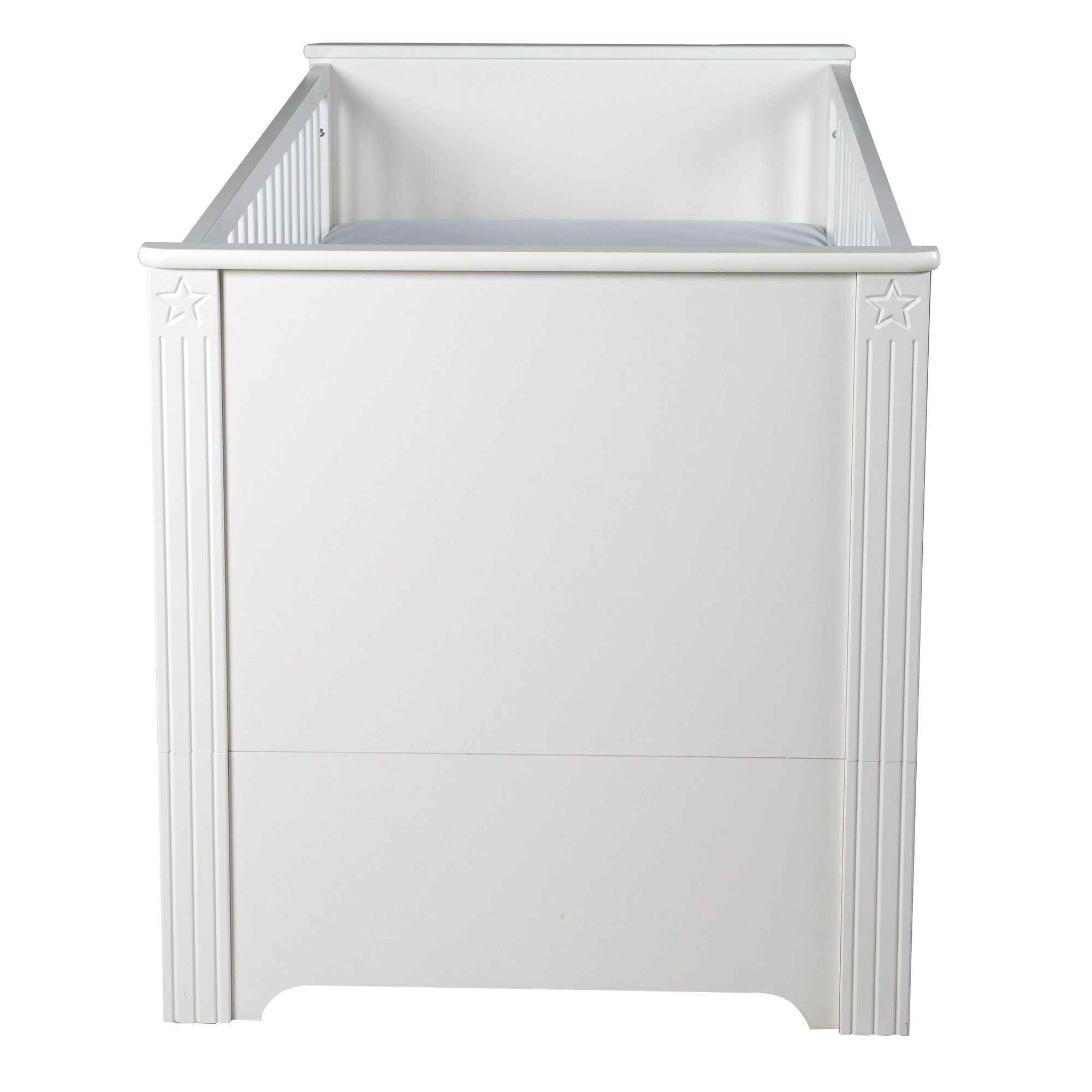 roba® Babybett Maxi, Gitterbett, höhenverstellbar - Umbaubar zum Juniorbett