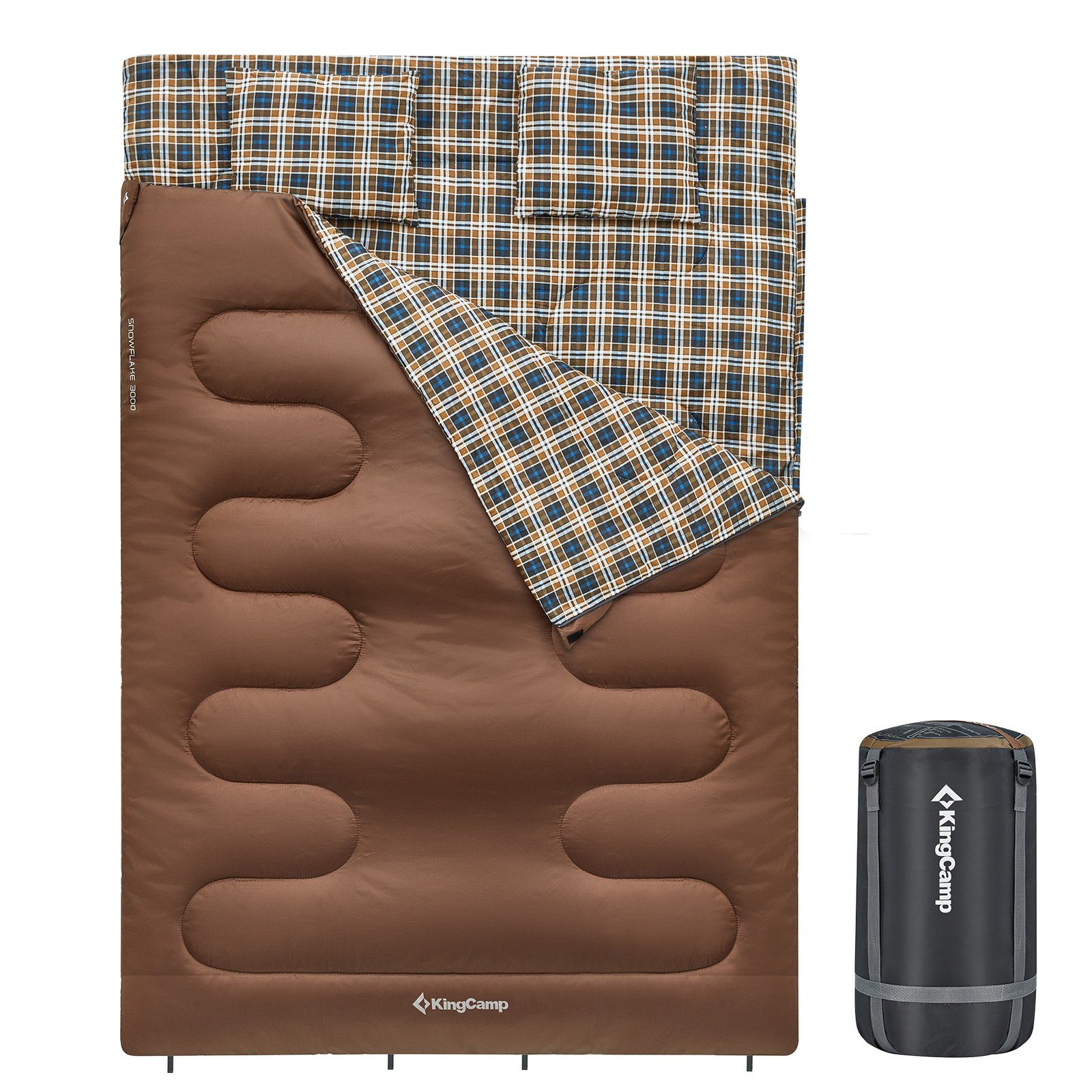 KingCamp Doppeldeckenschlafsack Deckenschlafsack Snowflake 300D 2 günstig online kaufen