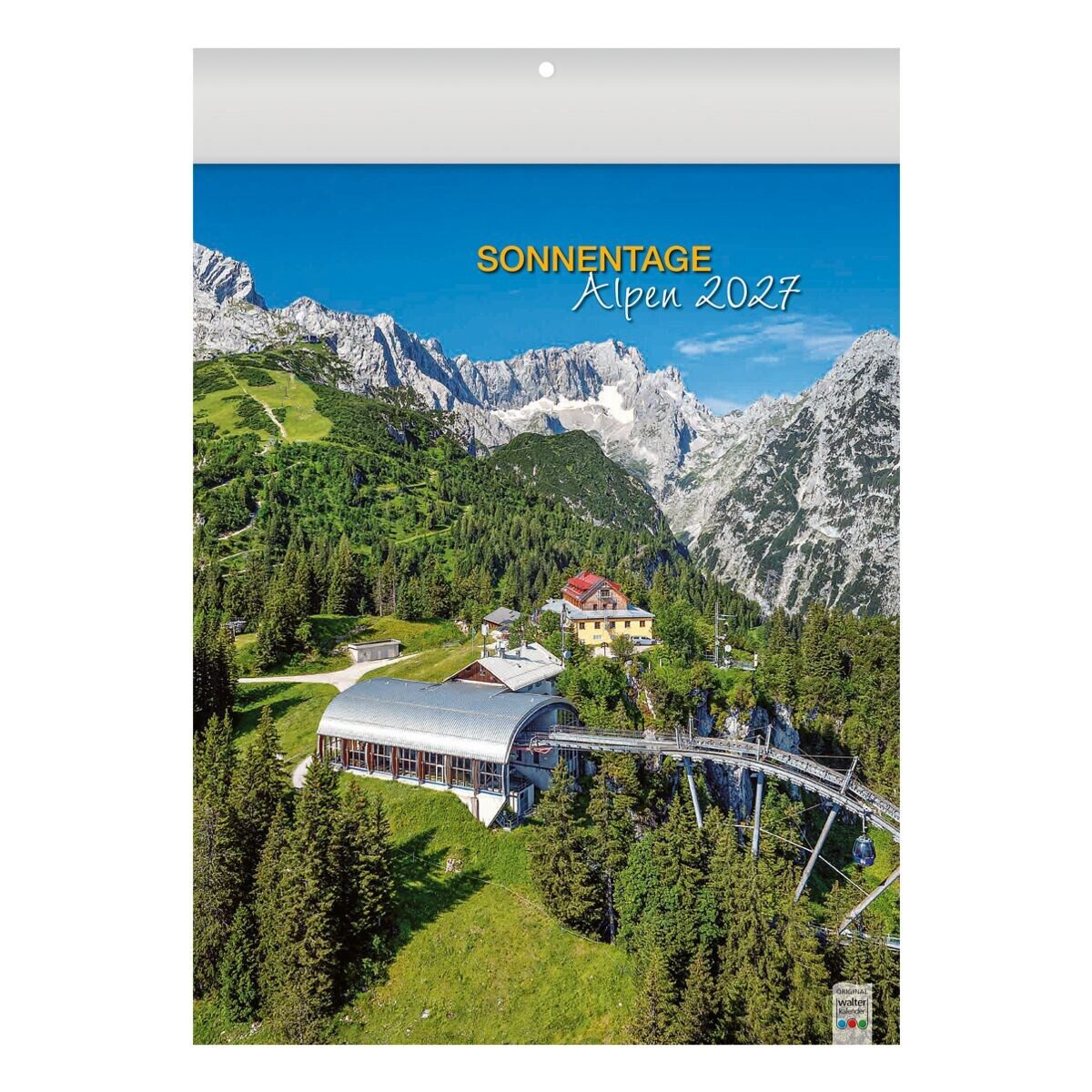 BRUNNEN Kunstkalender Sonnentage Alpen, 1 Monat = 1 Seite