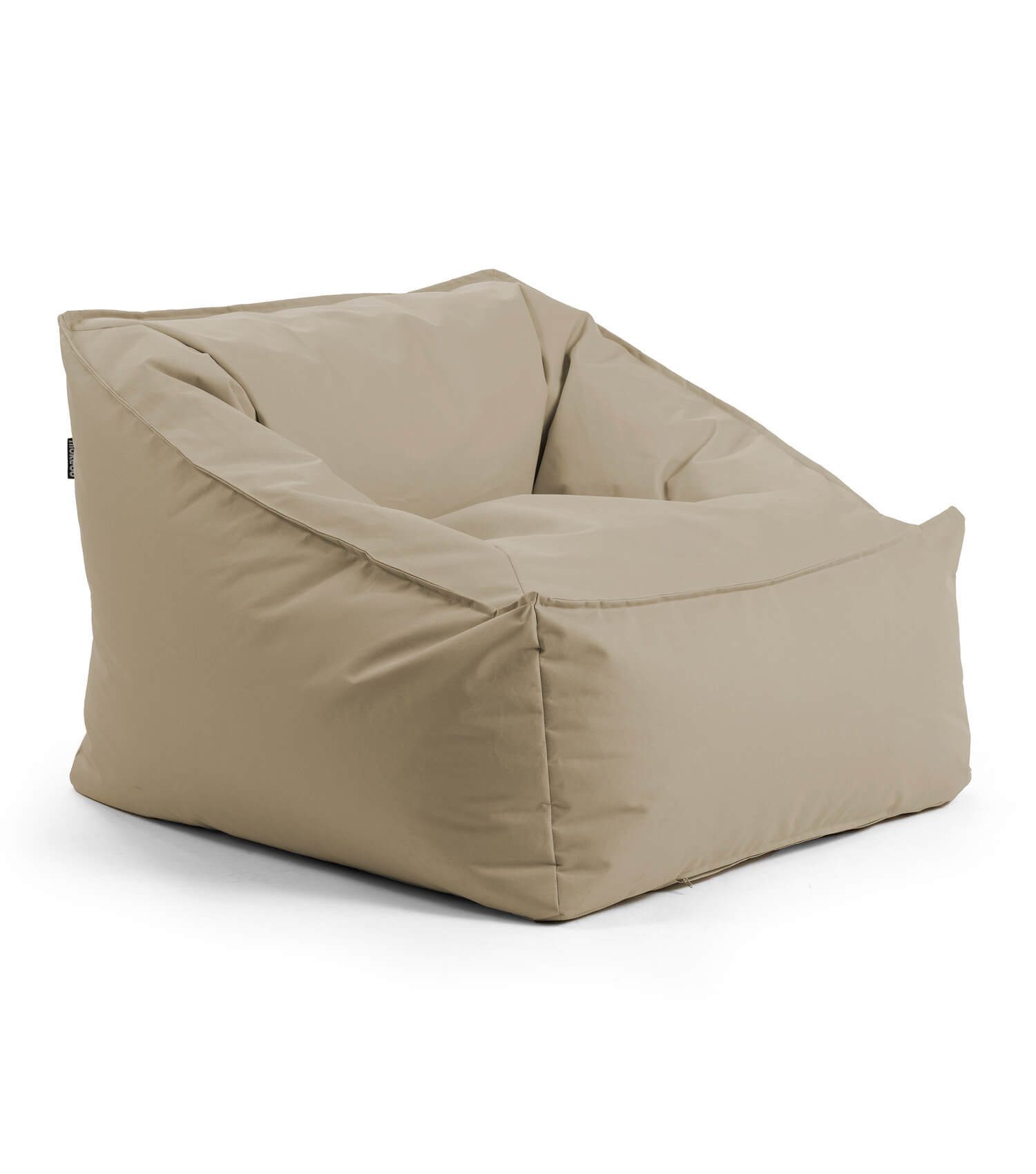 mokebo Sitzsack Der Sunnyboy (für drinnen & draußen), Bean-Bag Outdoor für Kinder & Erwachsene, Gartenliege in Khaki