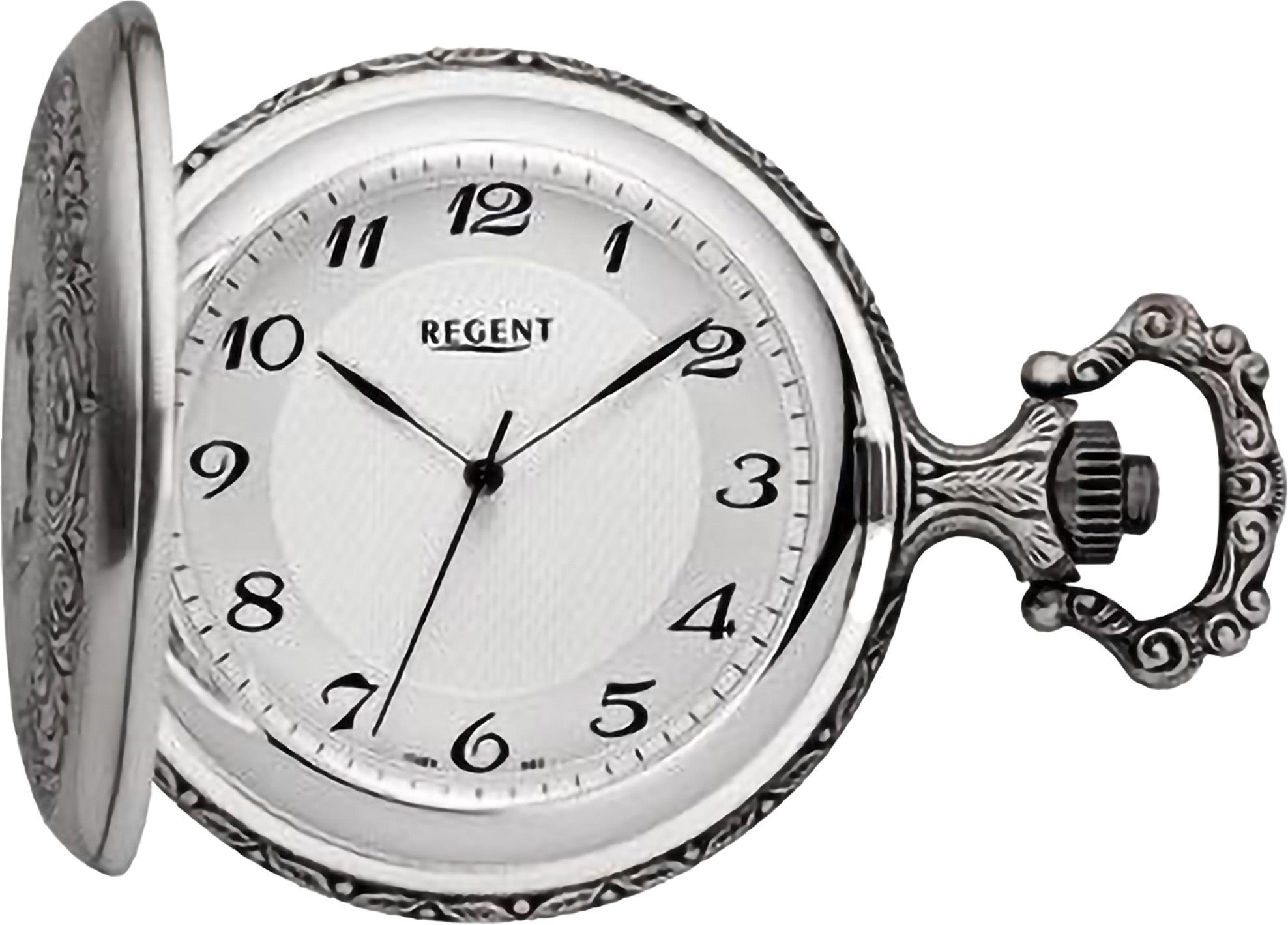 Regent Taschenuhr P722, (Set, Kette), Uhrzeit mit 2-tlg