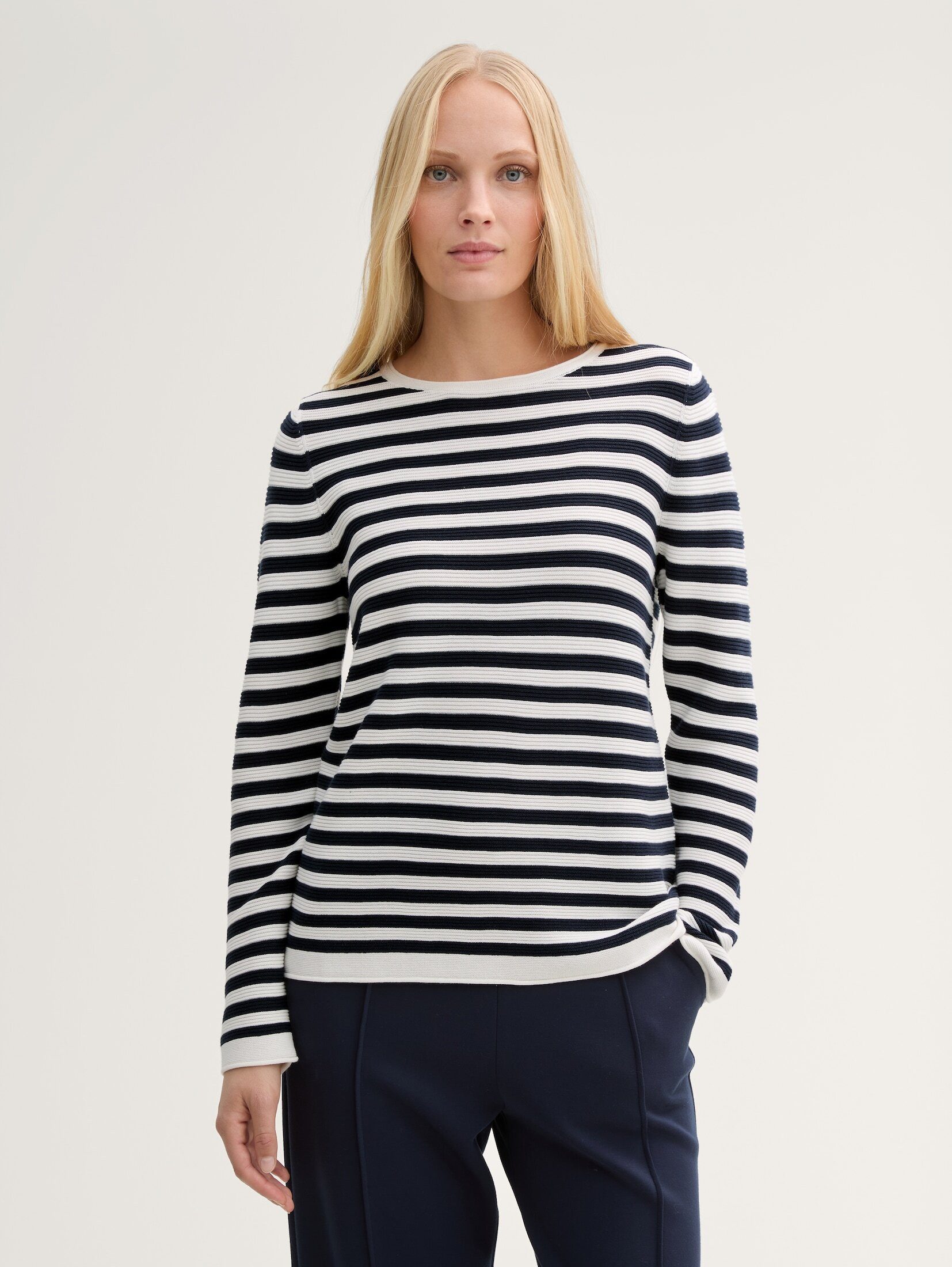 TOM TAILOR Strickpullover Strickpullover aus Bio-Baumwolle günstig online kaufen