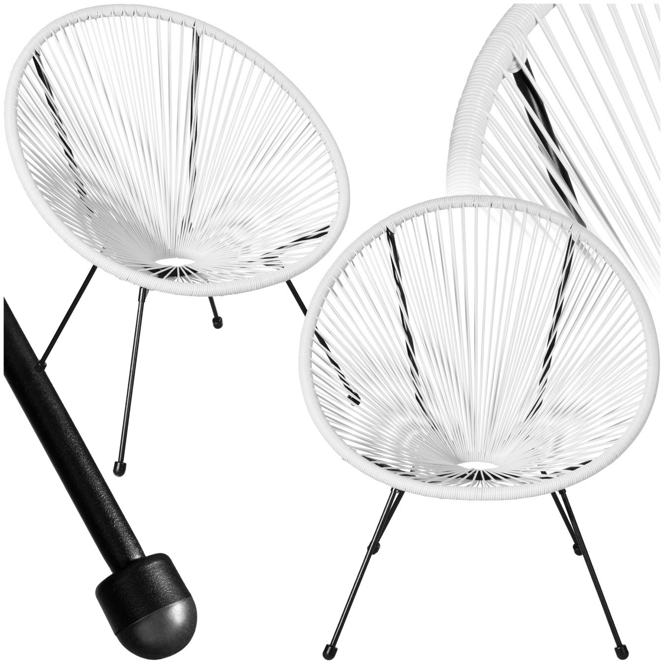 tectake Gartenstuhl 2er Set Gartenstuhl (Set, günstig online kaufen