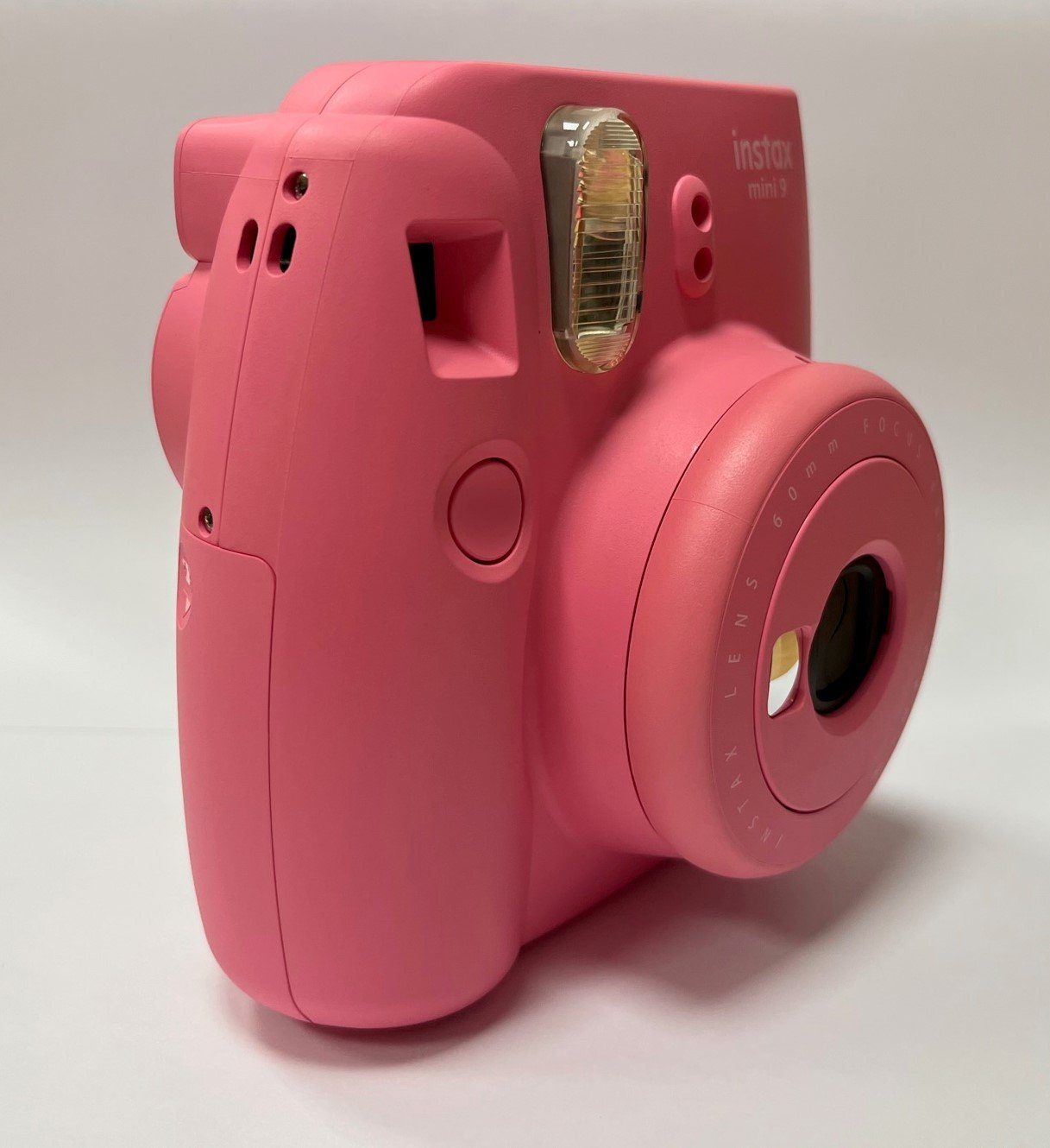 FUJIFILM Instax 9 Sofortbildkamera inklusive Film mit Flamingo-Pink Mini 10 Aufnahmen