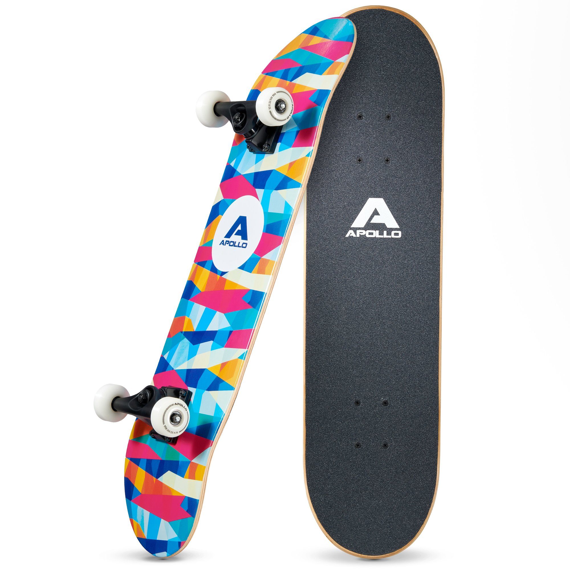 Apollo Skateboard Skateboard Kinder und Erwachsene Wood Board, Kinder Skateboard ab 6 Jahre