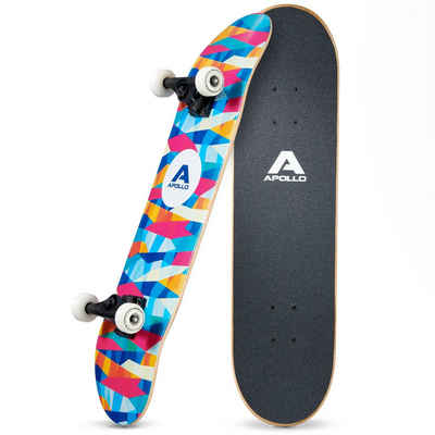 Apollo Skateboard Skateboard Kinder und Erwachsene Wood Board, Kinder Skateboard ab 6 Jahre