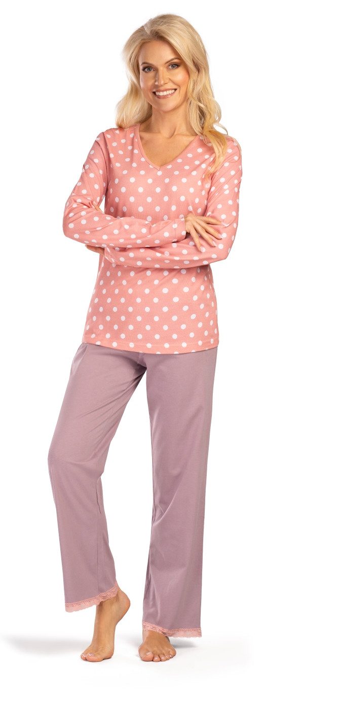 Consult-Tex Pyjama Damen Pyjama Schlafanzug Langarm (Spar-Set, 1 Stück) aus günstig online kaufen