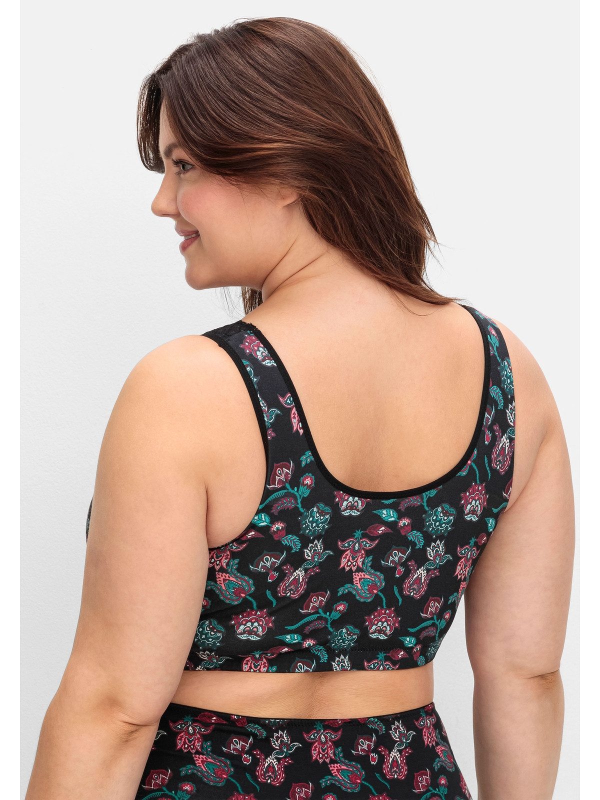Sheego Bügelloser BH Große Größen in Bustier-Form, mit Spitzenborte