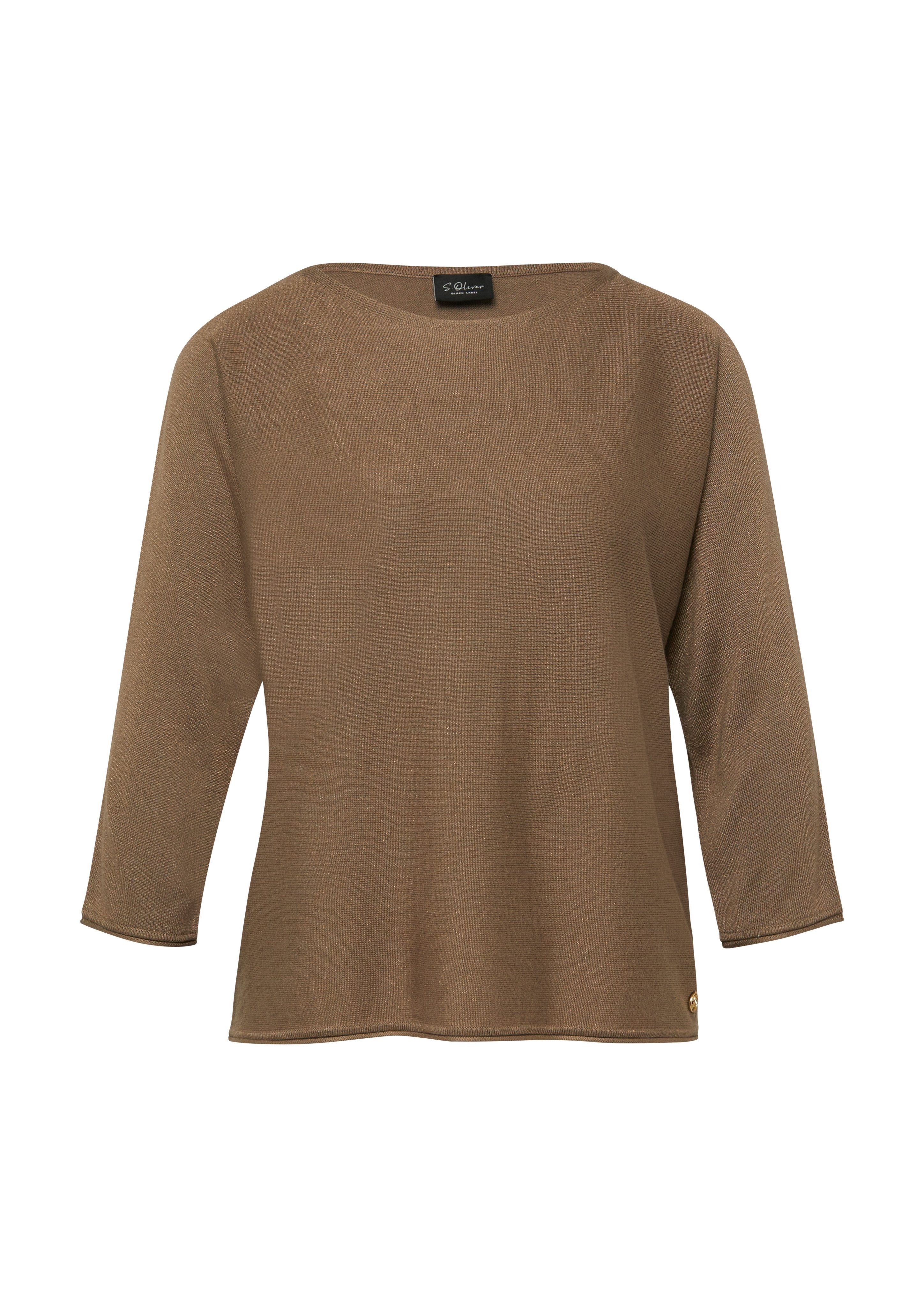 s.Oliver BLACK LABEL 3/4 Arm-Pullover mit Glitzer-Details