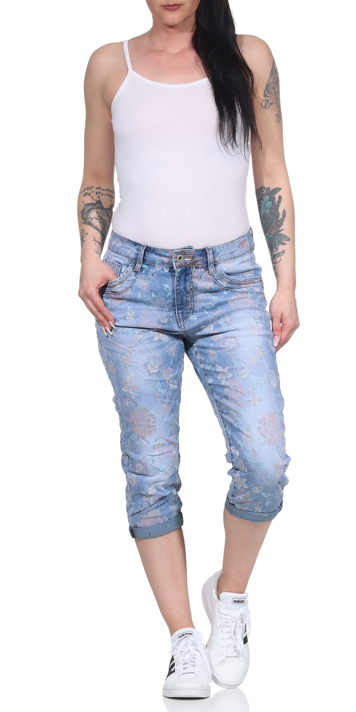 Jewelly 3/4-Jeans 80 Capri Jeans Streetwear günstig online kaufen