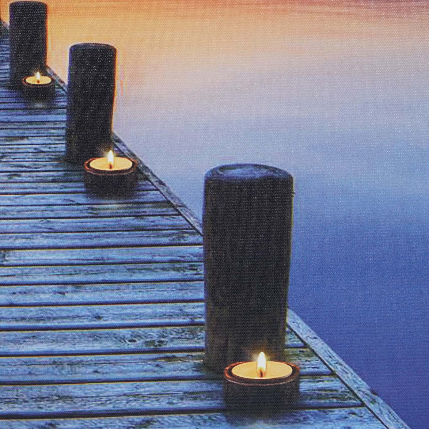 MCW LED-Bild LED-Bild Steg, Steg, Schöner Leuchteffekt, mit Timer, Batterie günstig online kaufen