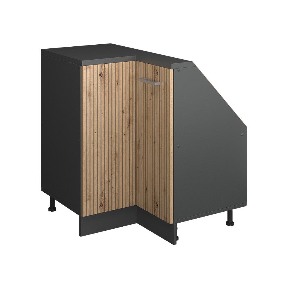 Vicco Kommode Rion, Artisan Eiche/Anthrazit/Anthrazit, 75.6 x 81.6 cm mit 1 Tür (1 St)