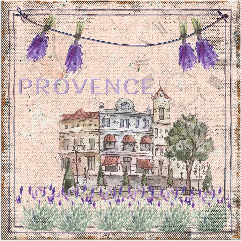Artland Wandbild Provence-meine Liebe, Blumen (1 St), als Alubild,  Outdoorbild, Leinwandbild in verschied. Größen