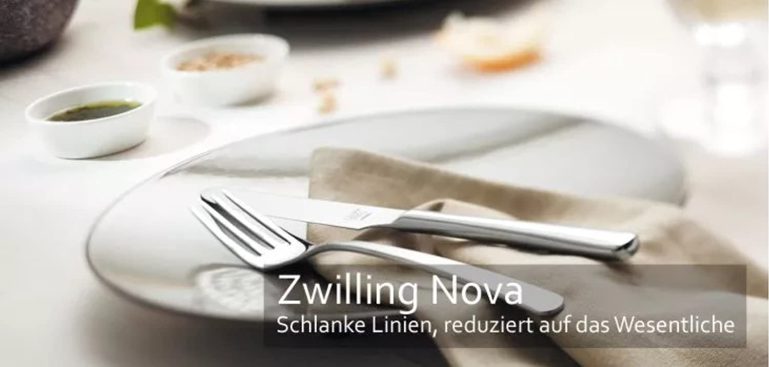 Zwilling Besteck-Set Nova Edelstahl Besteck 42 Teilig (42-tlg), 6 Personen, Tafelbesteck, Essbesteck für 6 Personen
