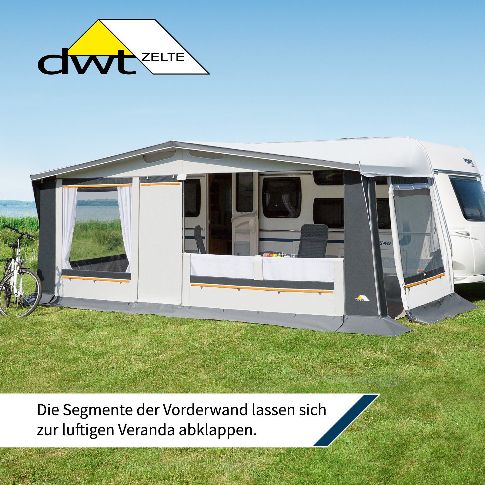 dwt Vorzelt Prinz Plus 240 inkl. SPAR-PAKET PRO 25, Gr. 9 (791-820 cm)