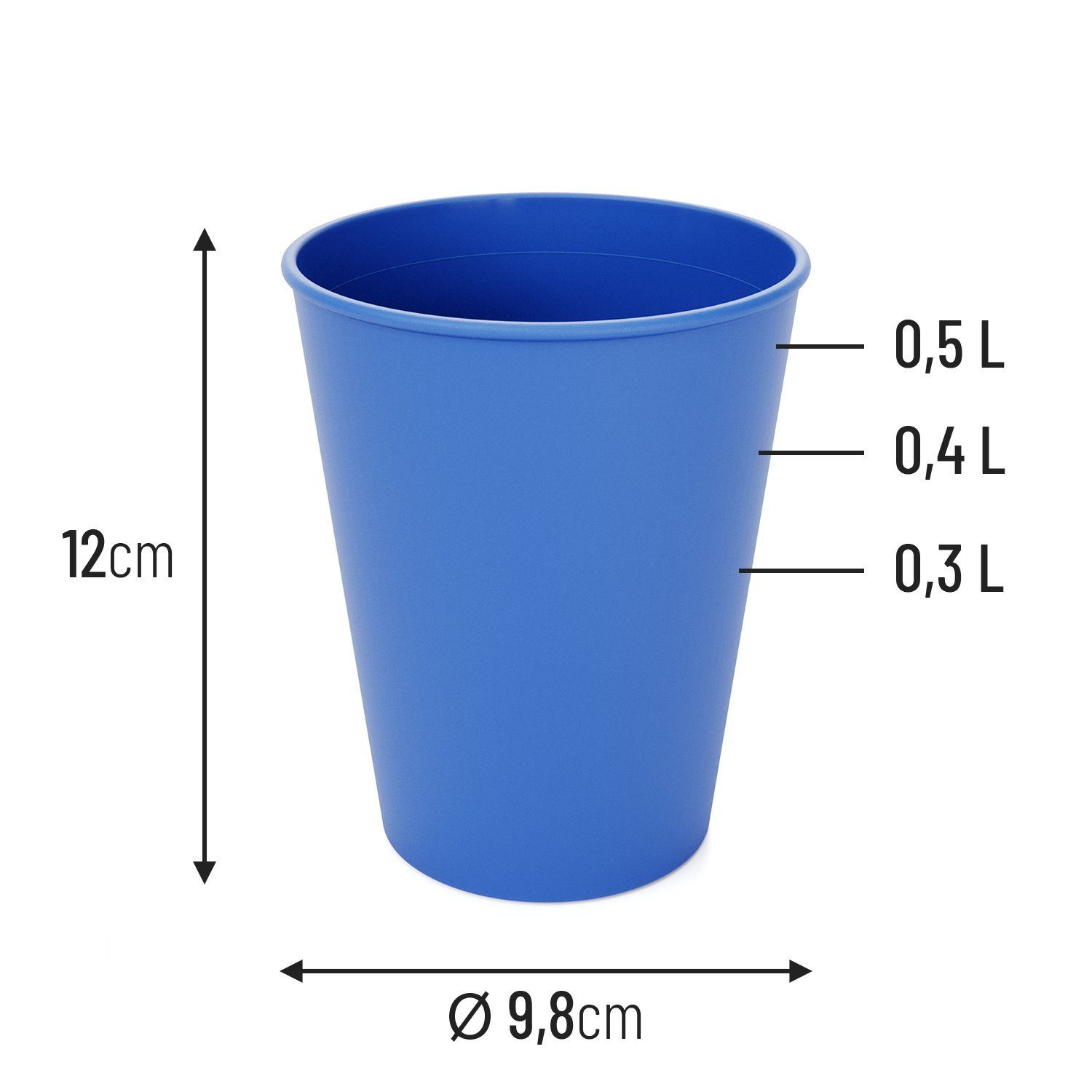 SoPro Mehrwegbecher 22er Mehrweg Bierpong Becher Set spühlmaschinenfest inkl. 3 Bälle