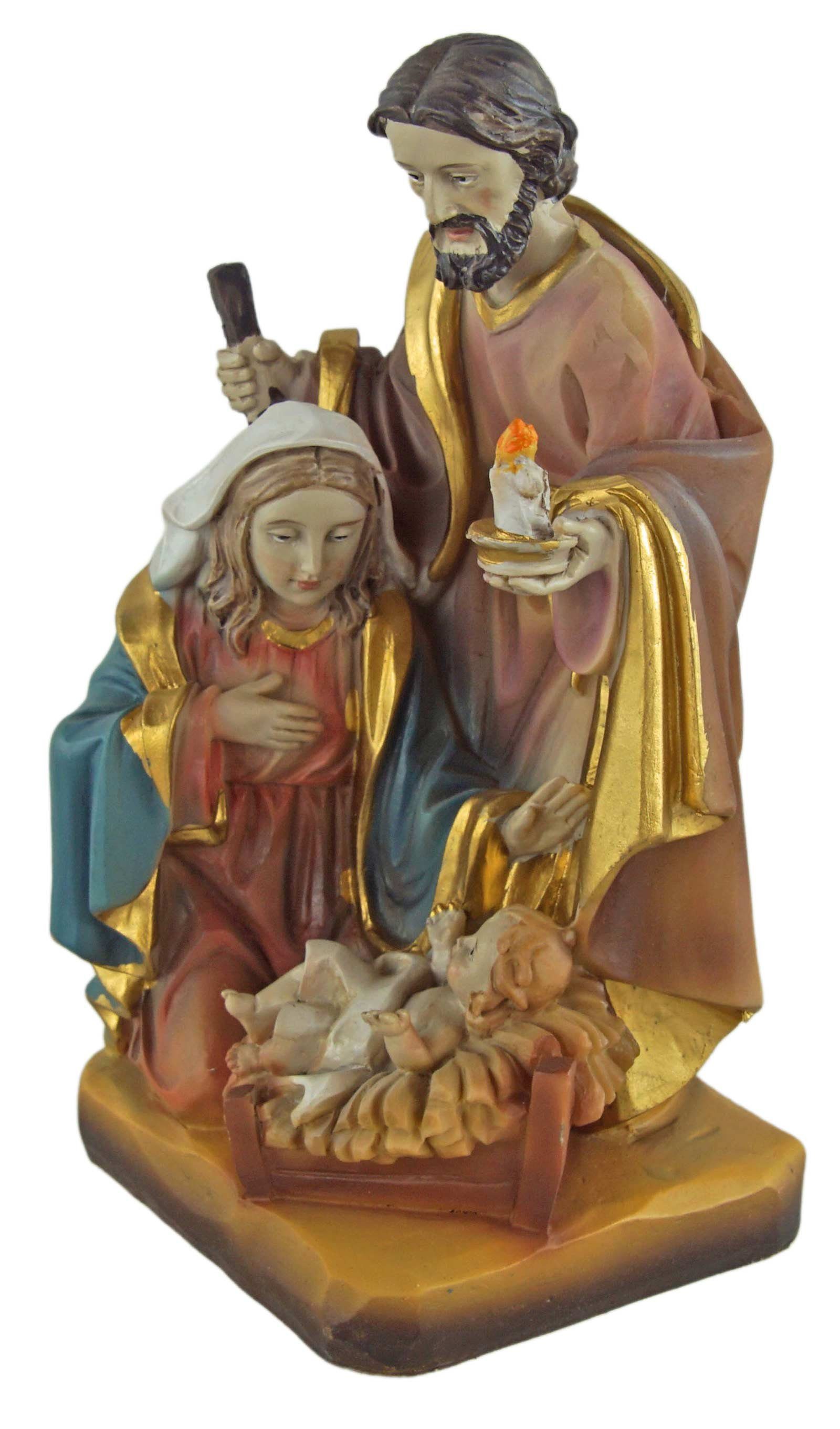 Krippenursel Heilige Krippenfiguren K Krippenfigur (1 ca. St., cm, handbemalte Familie, 065-14 Krippenfigurenblock 1-tlg), 14