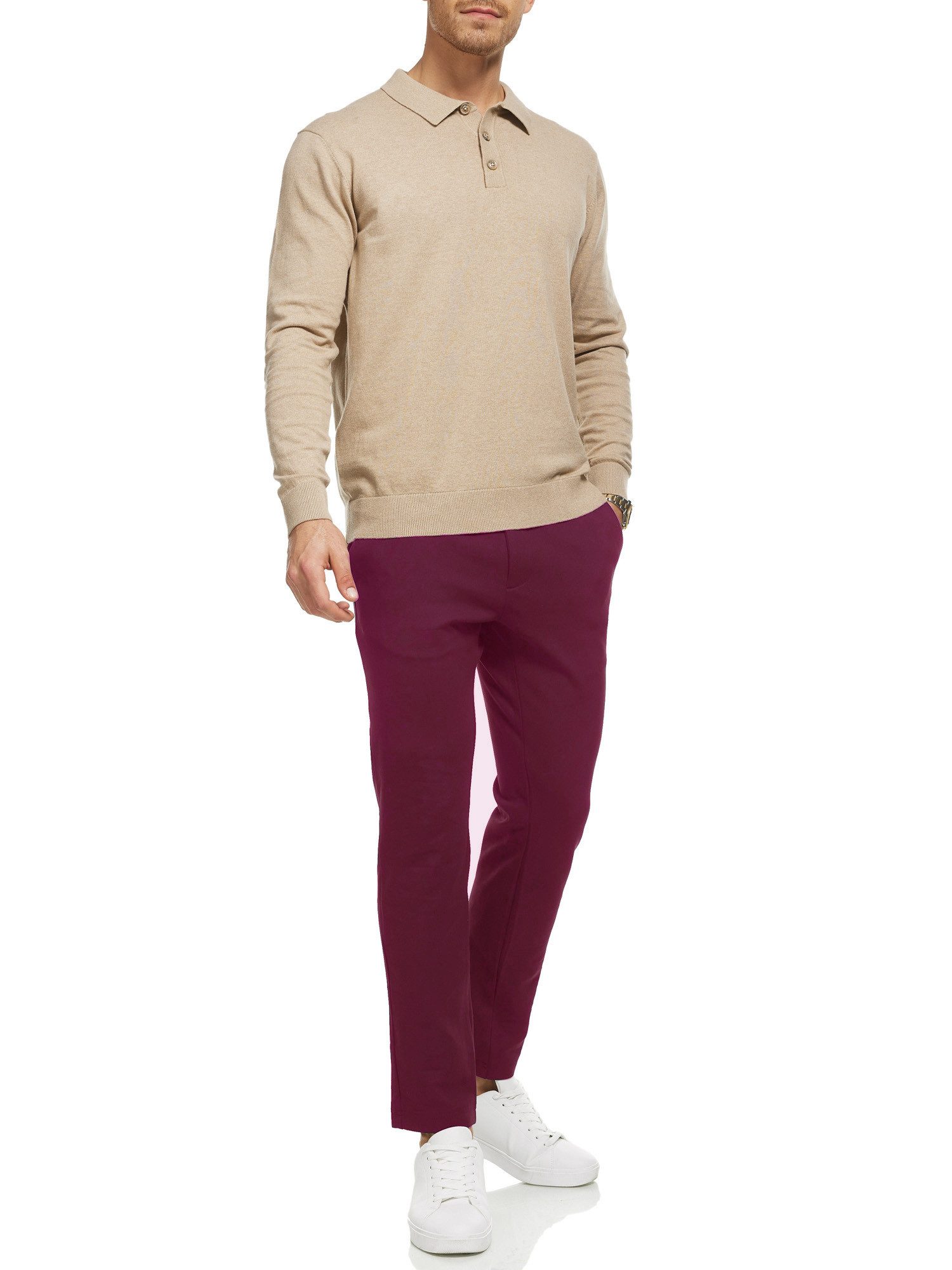 Indicode Chinohose Herren Rodekro Chino Hose Herrenhose Performance Pants mit 4 Taschen