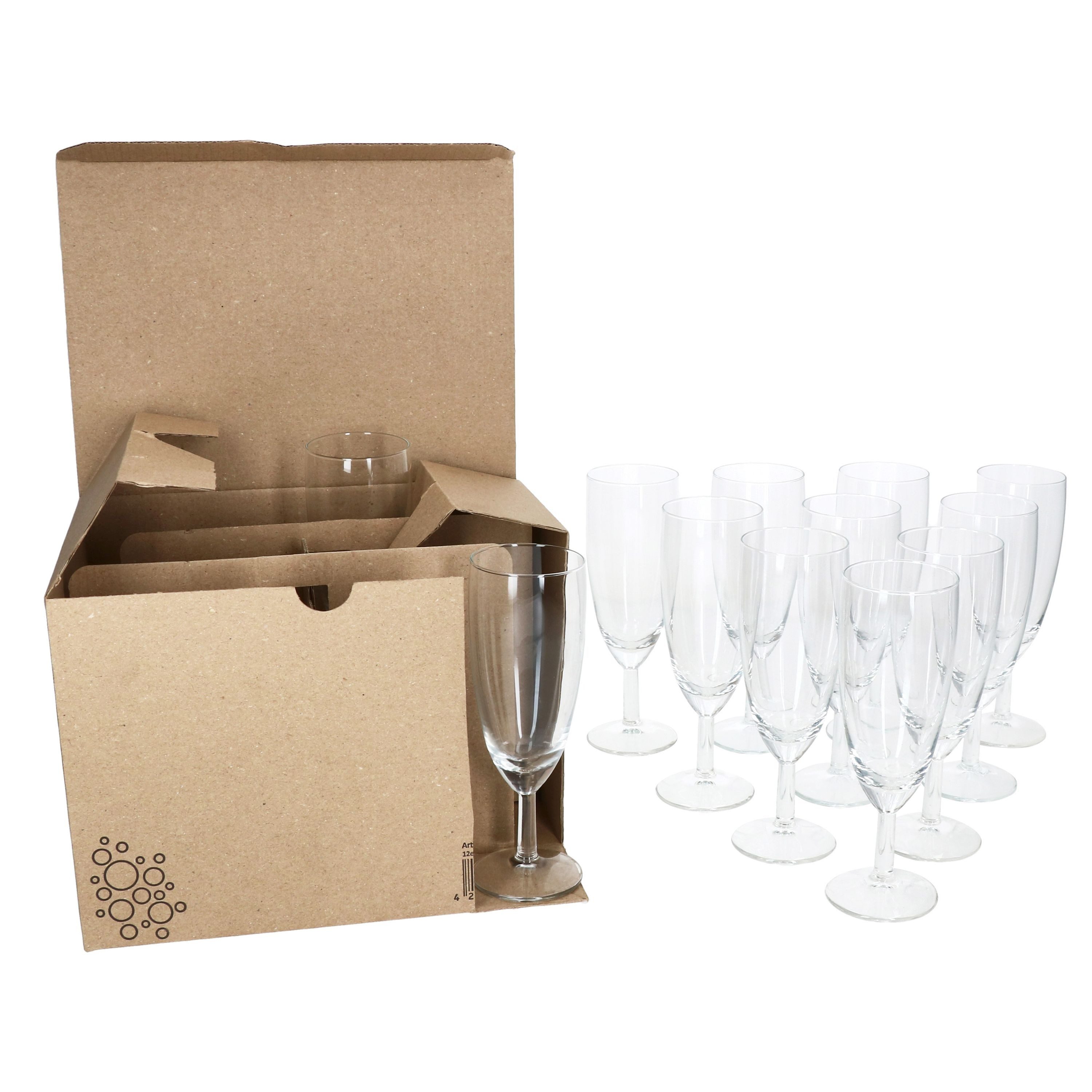 MamboCat Sektglas 120er Set Royal Sektgläser geeicht 0,1L Champagner-Glas Sektflöte, Glas