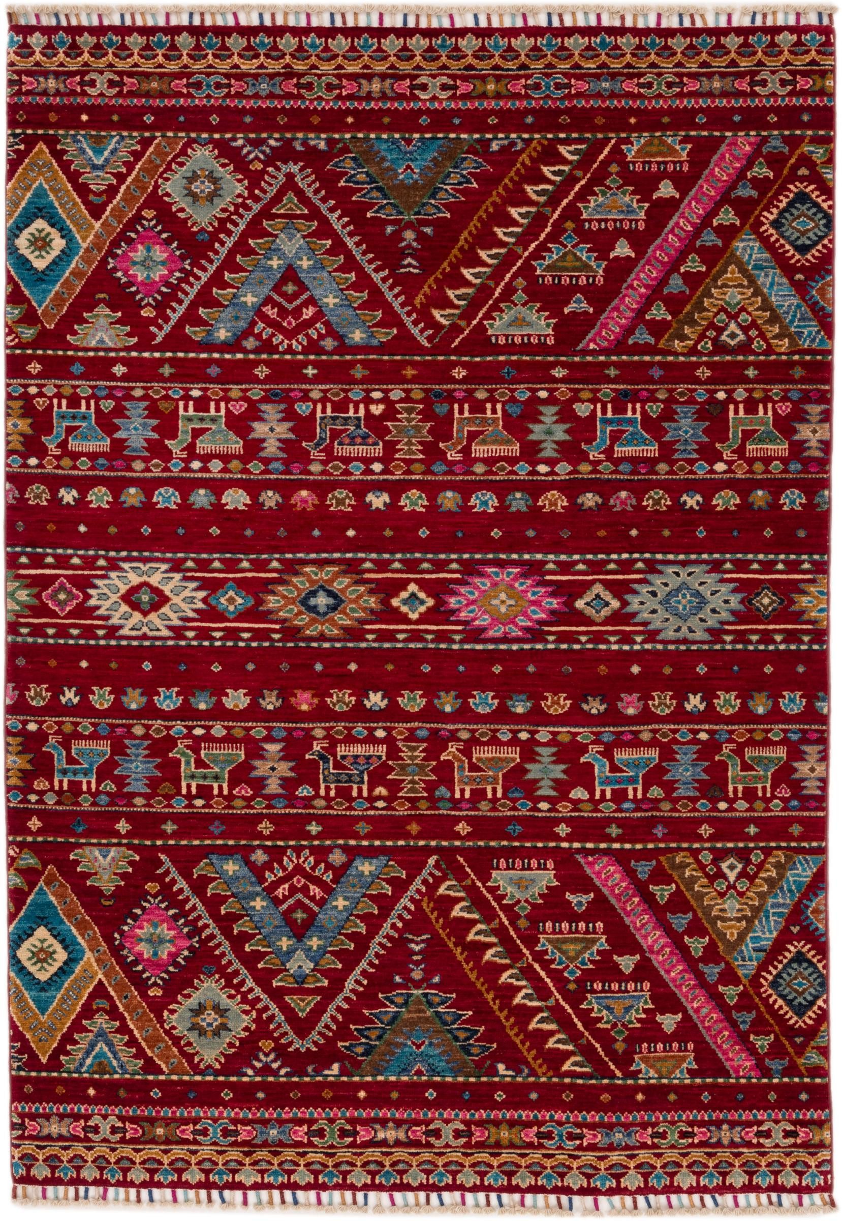 Orientteppich Arijana Shaal 126x178 Handgeknüpfter Orientteppich