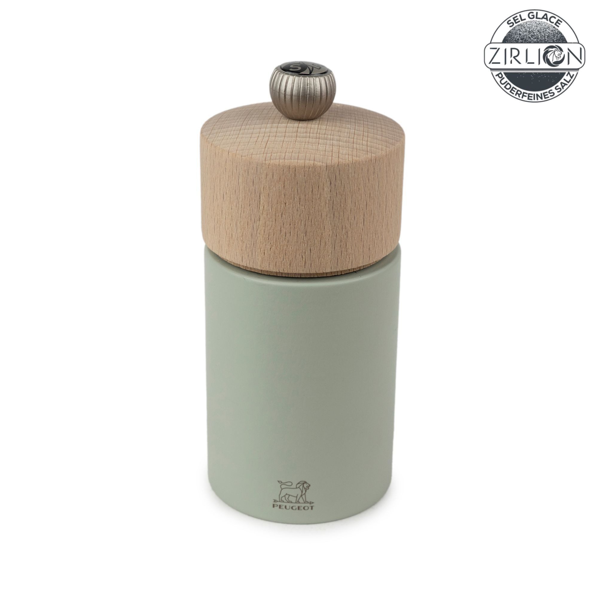 PEUGEOT Salzmühle BOREAL 12cm Zirkonia-Mahlwerk Buchenholz Salbeigrün Manuell