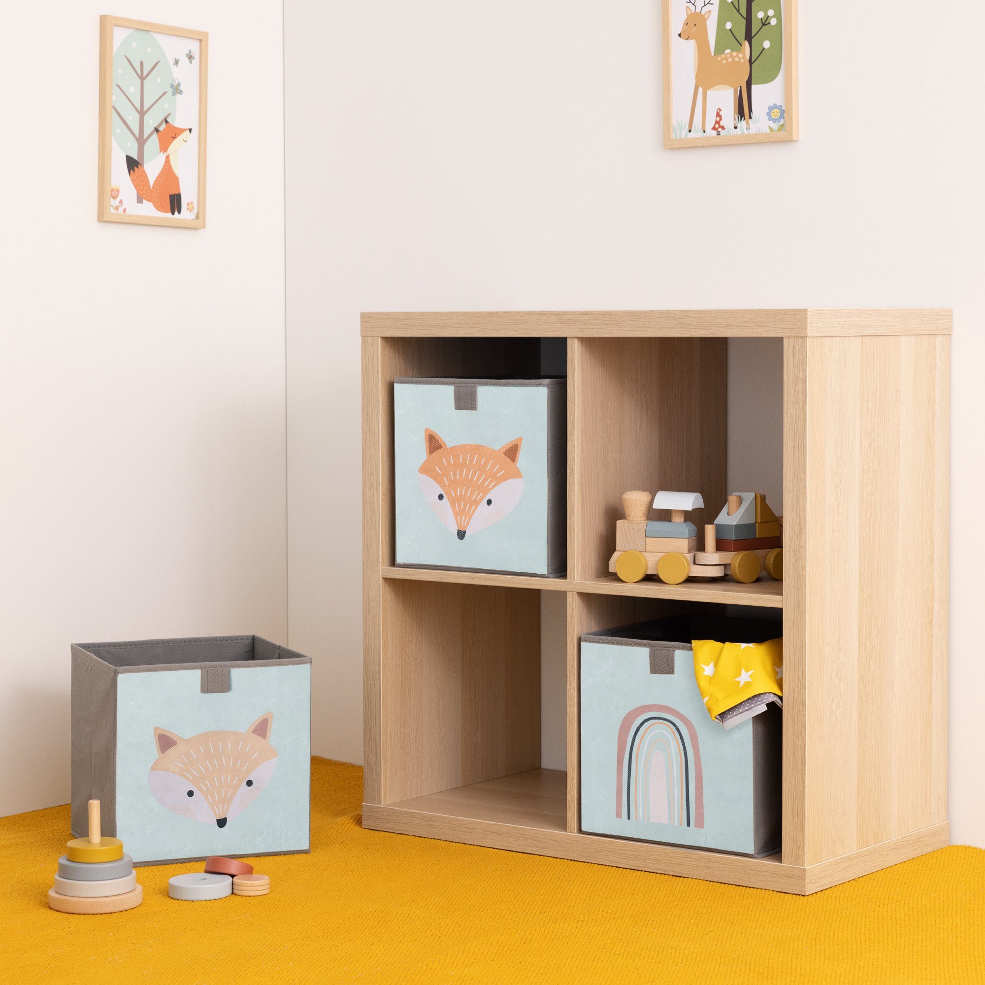 Navaris Auflagenbox Kinder Aufbewahrungsbox 3er Set günstig online kaufen
