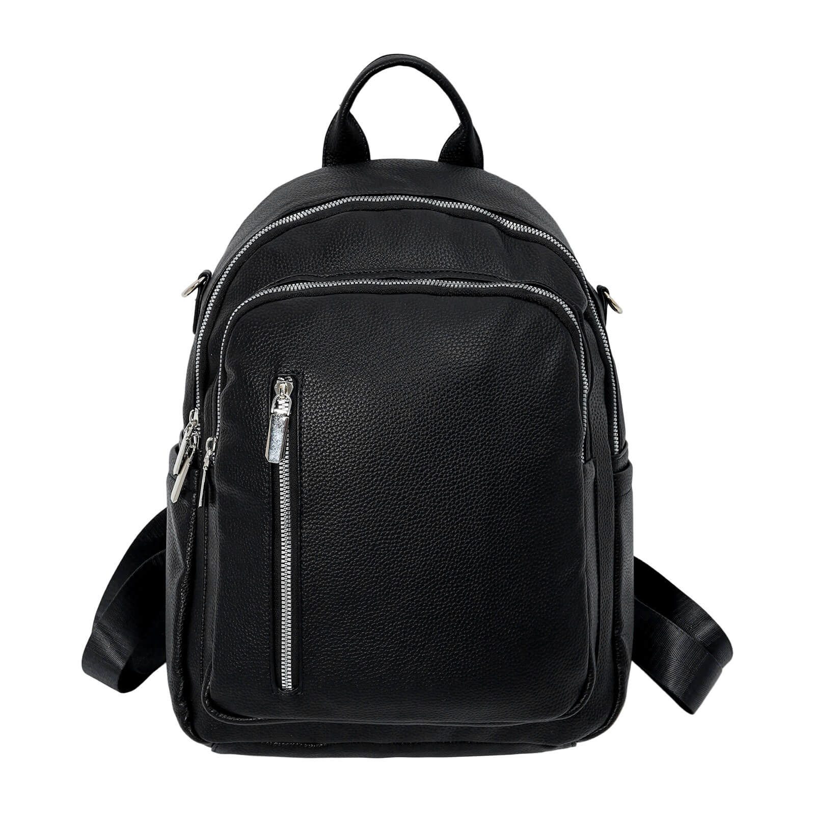 Leoberg Rucksack 316000, Rucksack 2-in-1 unifarben - Tasche Schultertasche Handtasche Rucksack