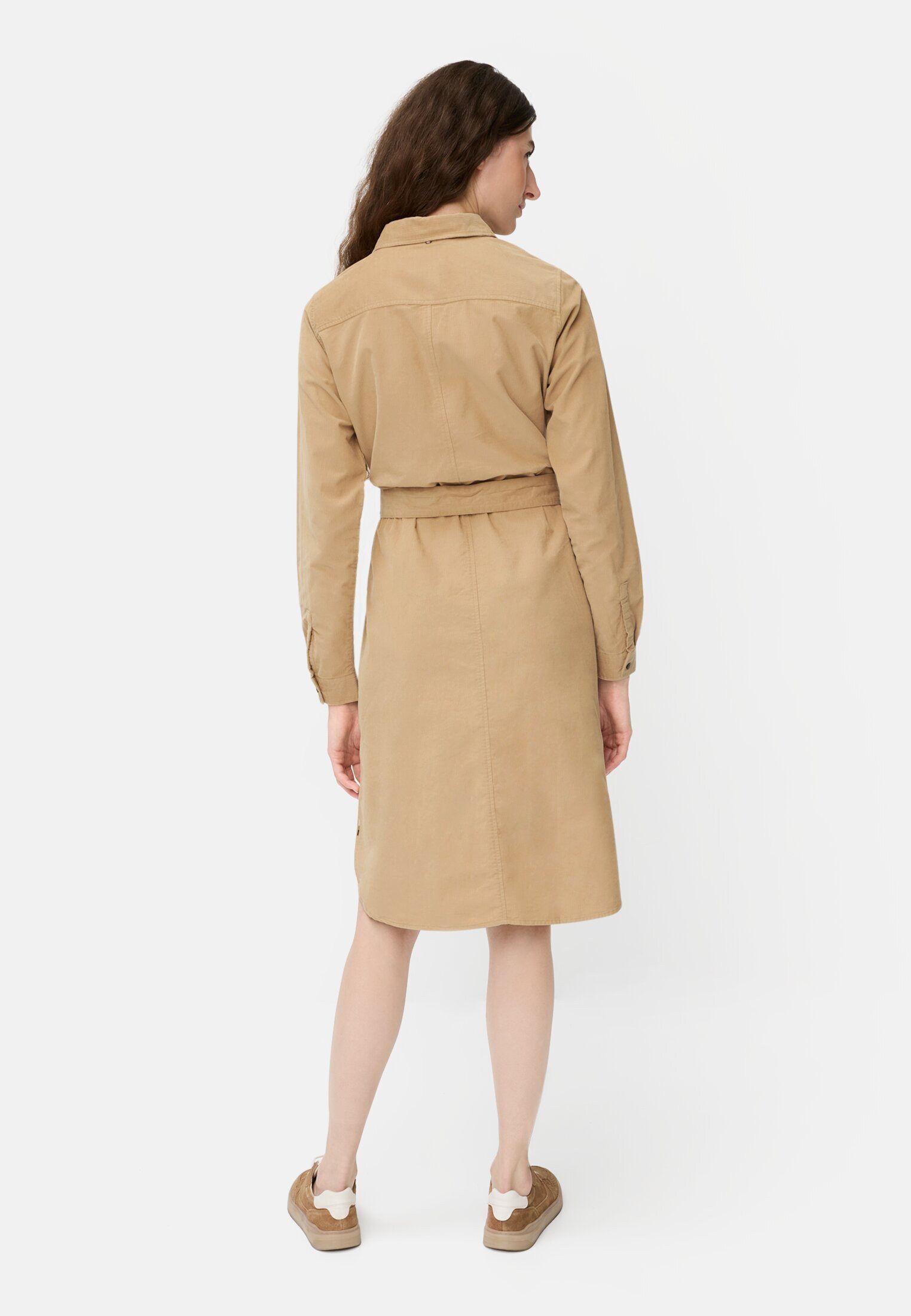 camel active Blusenkleid mit Taillengürtel Langarm (1-tlg)