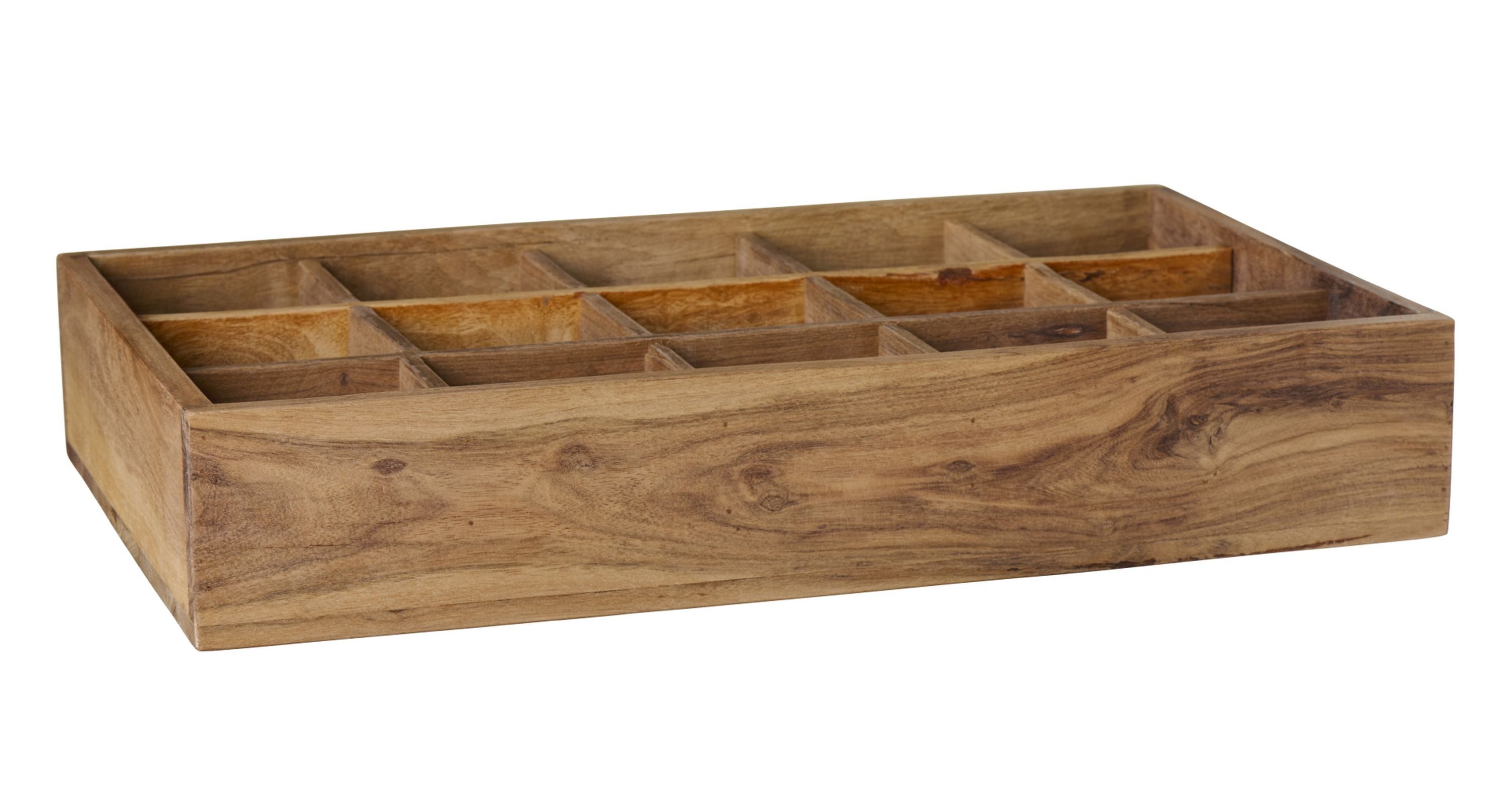 Ib Laursen Holzkiste Ib Laursen - Holzkiste Unika 35x56cm Alt Holz Kiste mit 15 Fächer