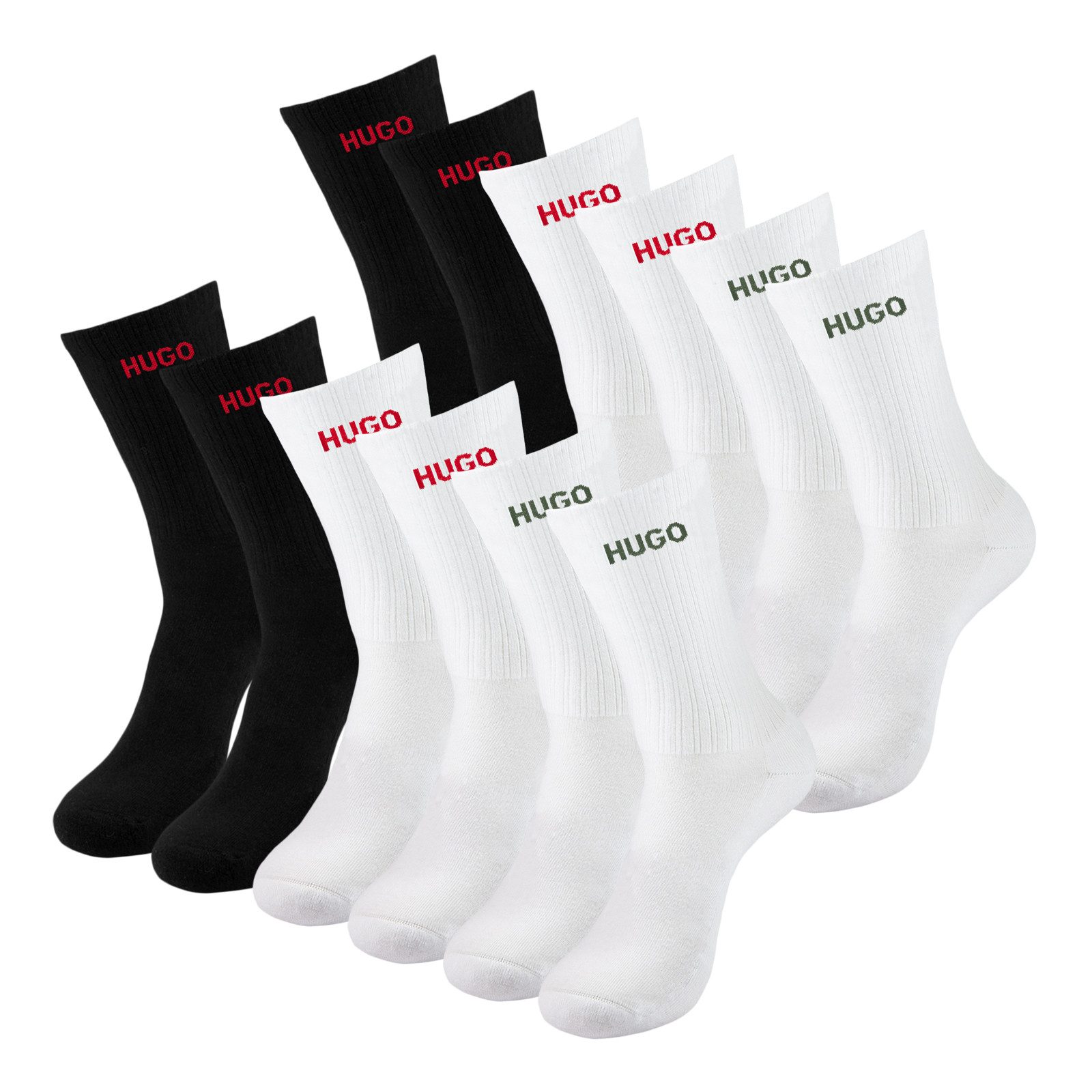 HUGO Freizeitsocken QH Rib Logo CC günstig online kaufen