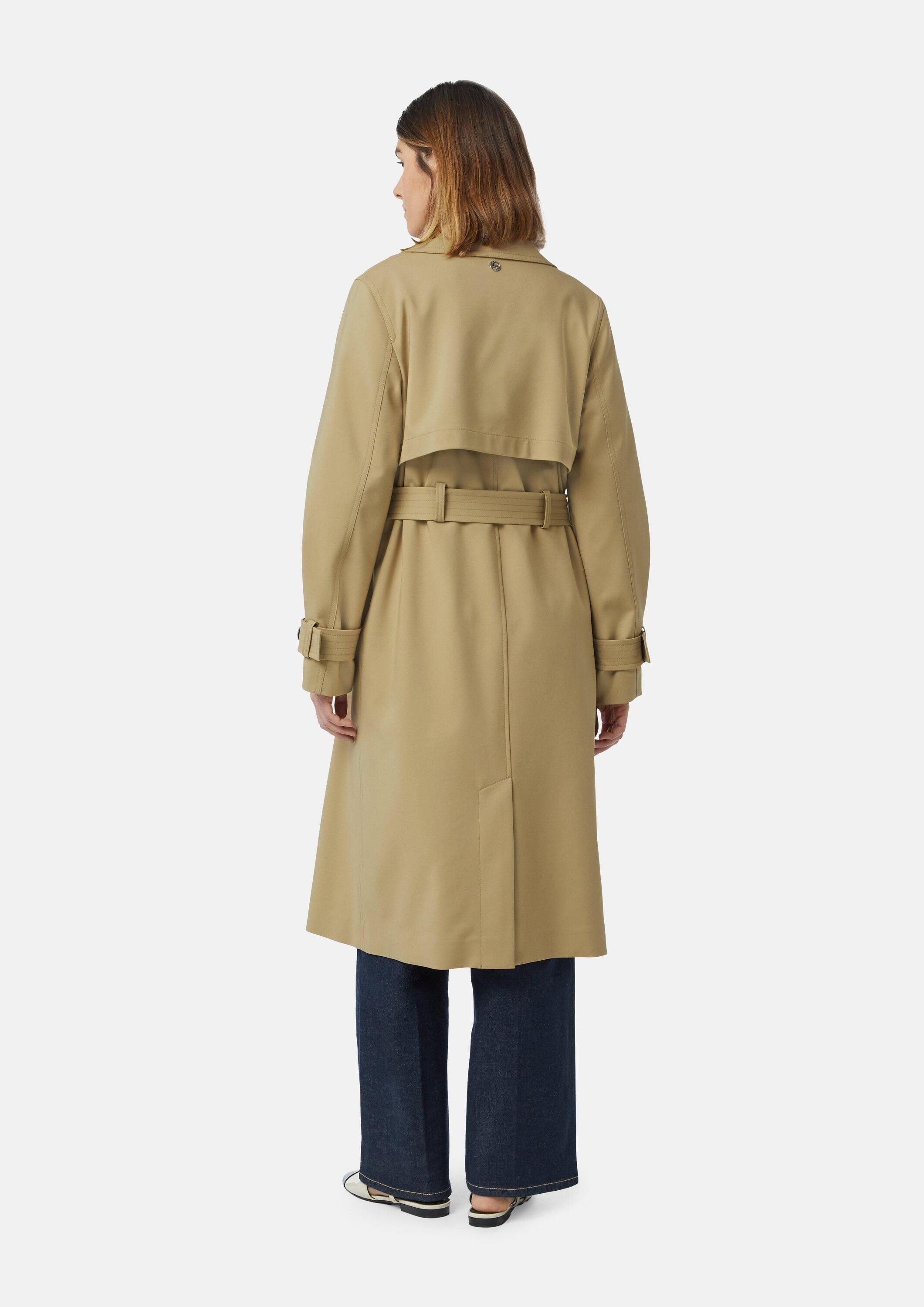 comma Trenchcoat Outdoor-Mantel Klassischer Trenchcoat mit zweireihiger Knopfleiste