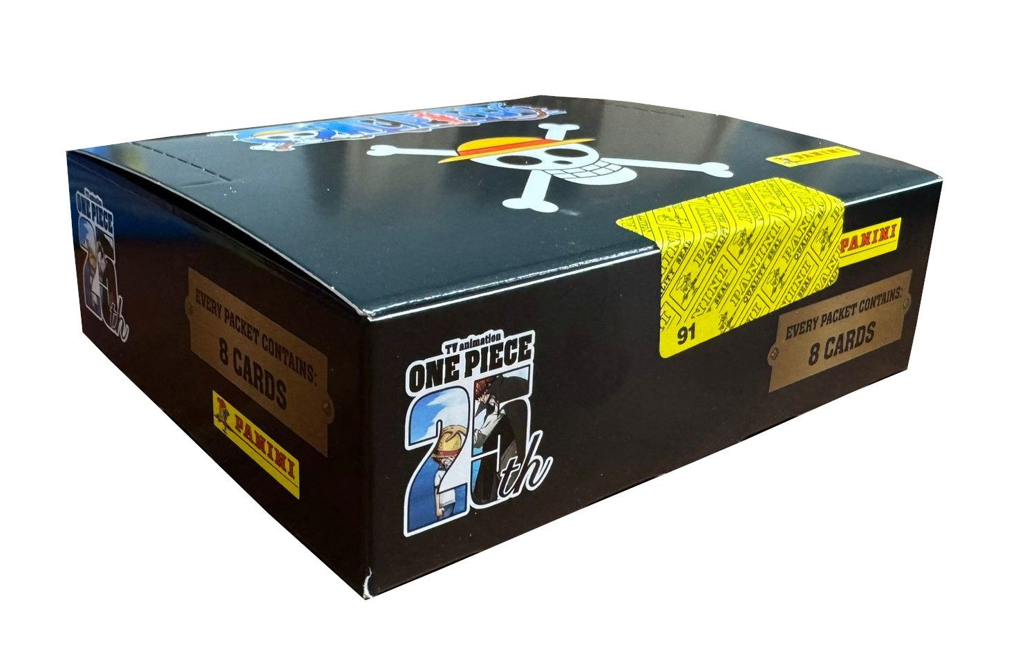 PANINI VERLAG Sammelkarte One Piece Sammelkarten 25th Anniversary Packs Display Englisch