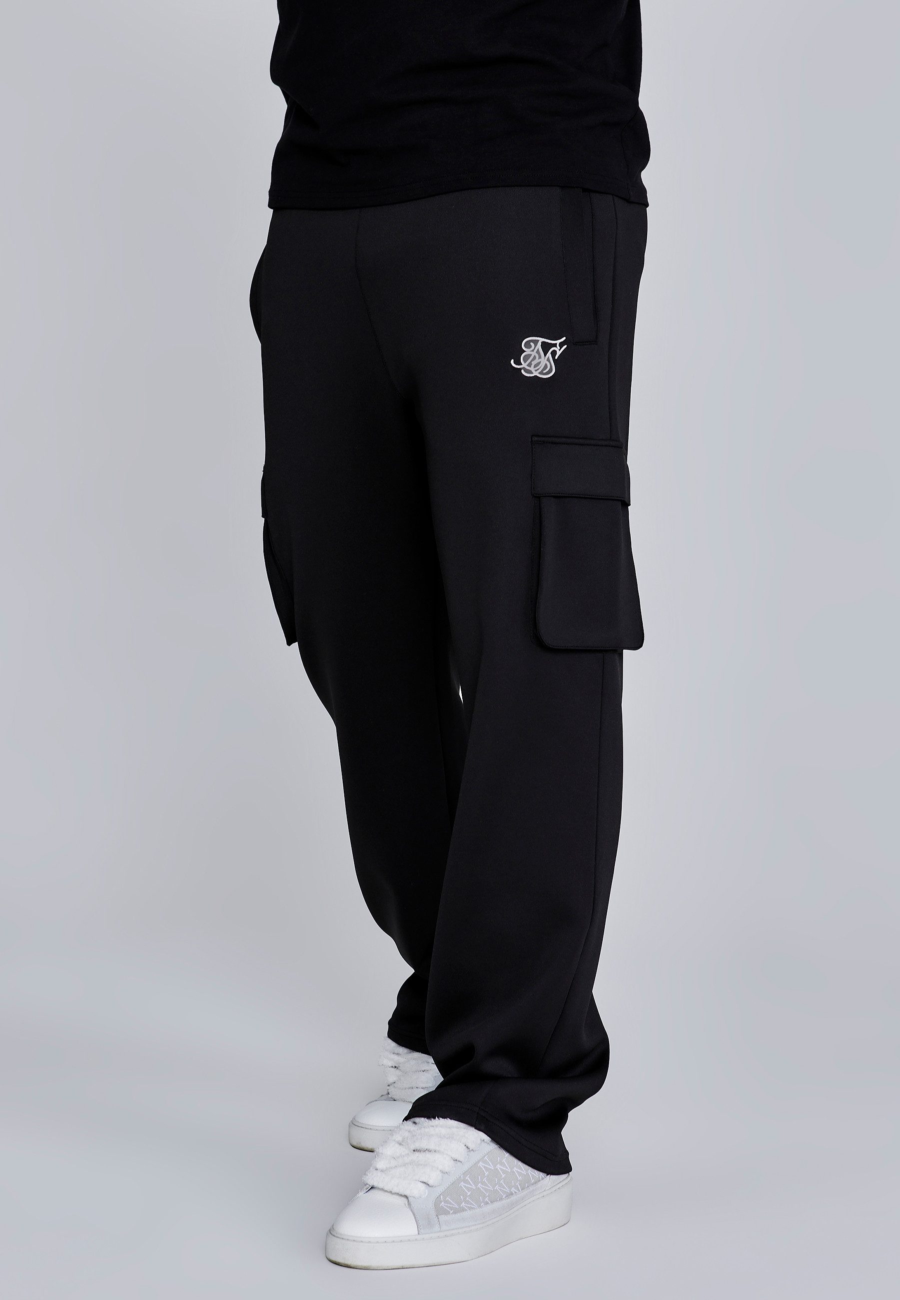 Siksilk Jogger Pants SikSilk Herren Essentials Poly Cargohosen