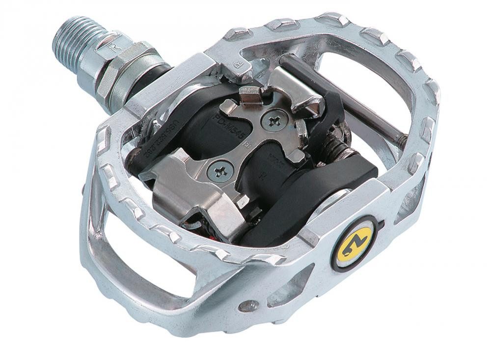 Shimano Klickpedale Shimano, Pedale, MTB, PD-M545, silber, Leichtmetallkäfig, CrMo-Achse