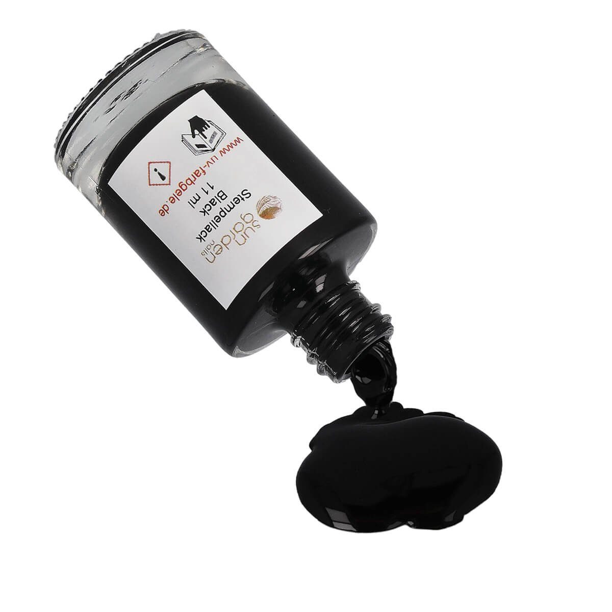Sun Garden Nails UV-Gel Nail Stempellack Black 11 ml - Nailart Stamping Lack