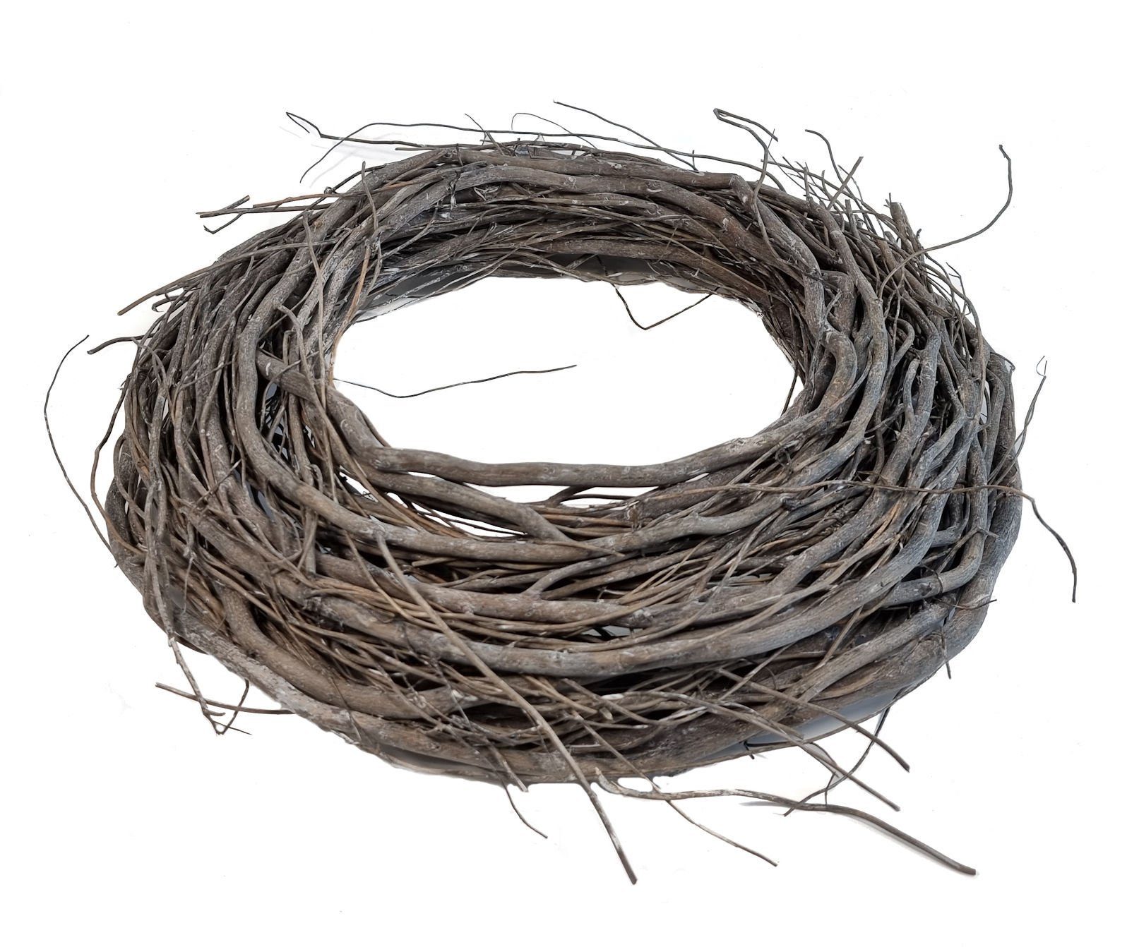 Spetebo Dekokranz Deko Holz Türkranz grau günstig online kaufen