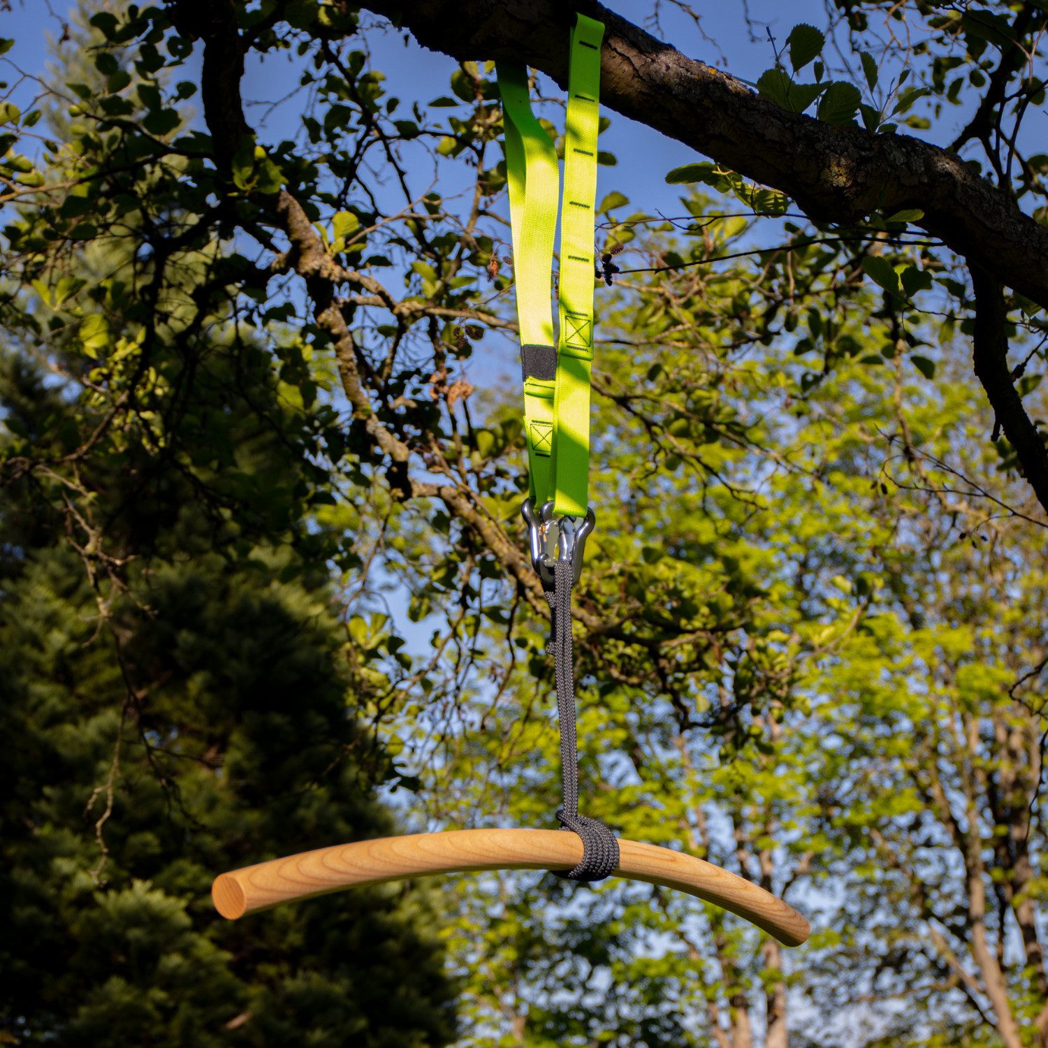 eaglefit® Klimmzugstange Holz Klimmzugstange gebogen 60 cm – naturbelassen, Made in Germany (1-tlg), Handmade in Germany, Eschenholz