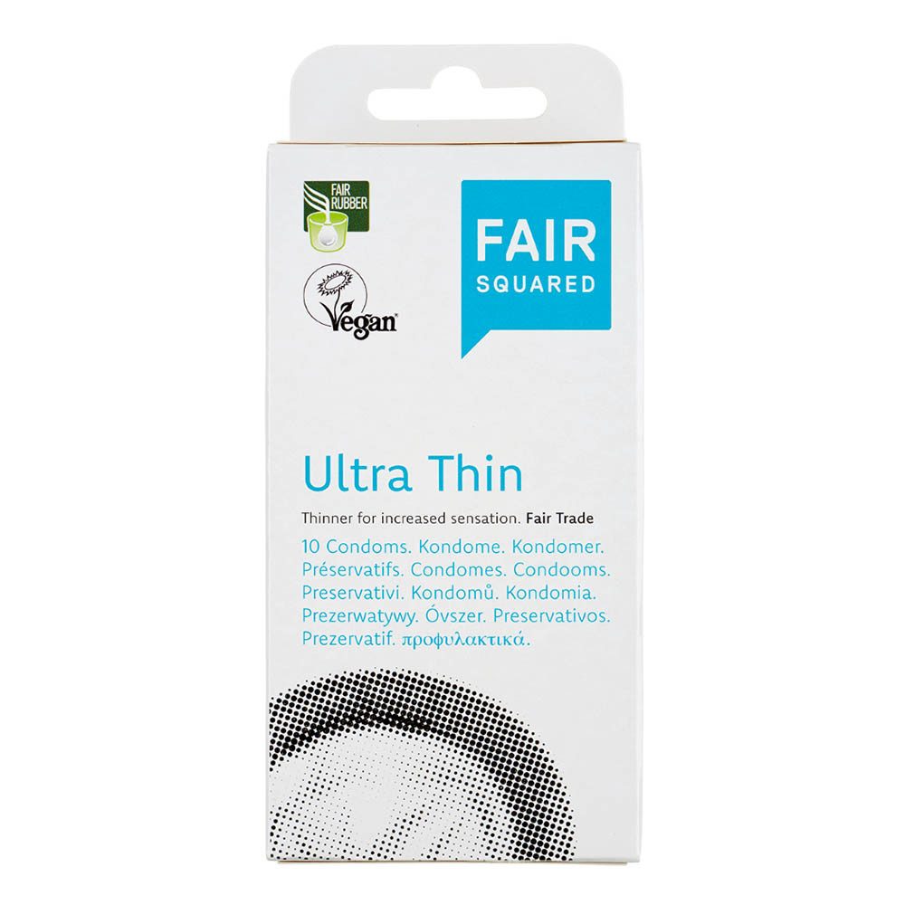Fair Squared Einhand-Kondome Kondom - Ultra Thin 10 Stück