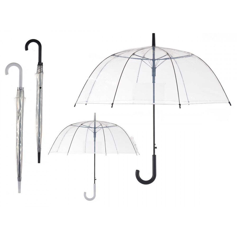 Stockregenschirm Durchsichtiger Regenschirm transparent Design Fashion Stockschirm durc