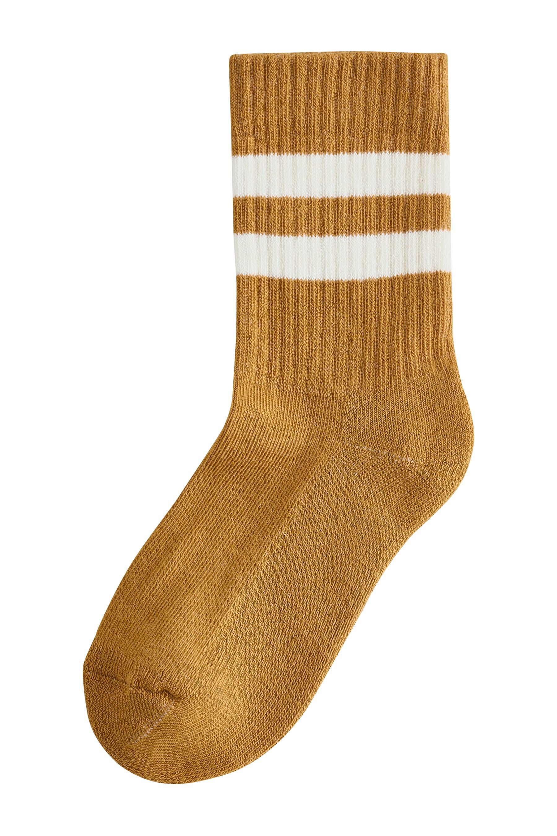 Next Kurzsocken Gerippte Socken mit hohem Baumwollanteil, 5er-Pack (1-Paar)