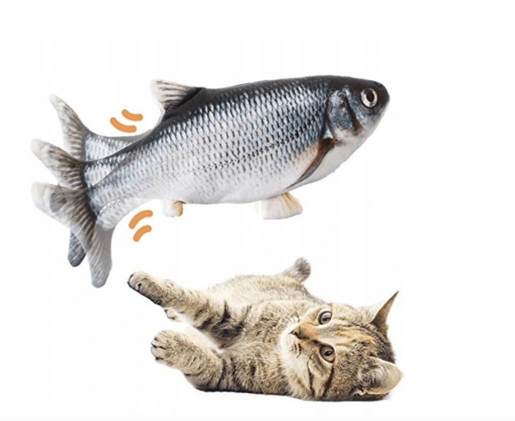 KomfortHome Tier-Beschäftigungsspielzeug Tier-Beschäftigungsspielzeug Katzenspielzeug Catch 'n play Fish
