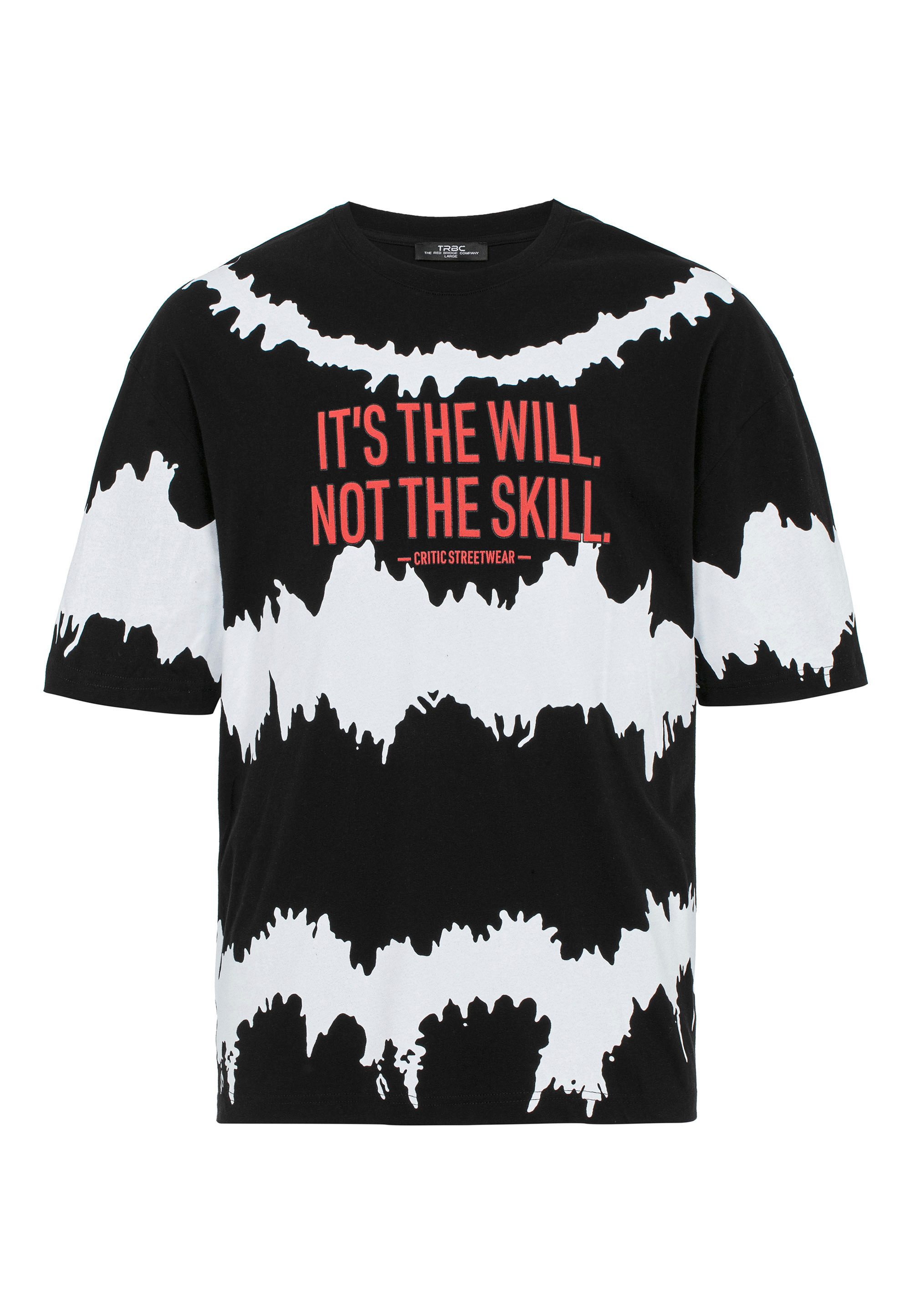 RedBridge T-Shirt mit Statement-Print Stylisches Oversize günstig online kaufen