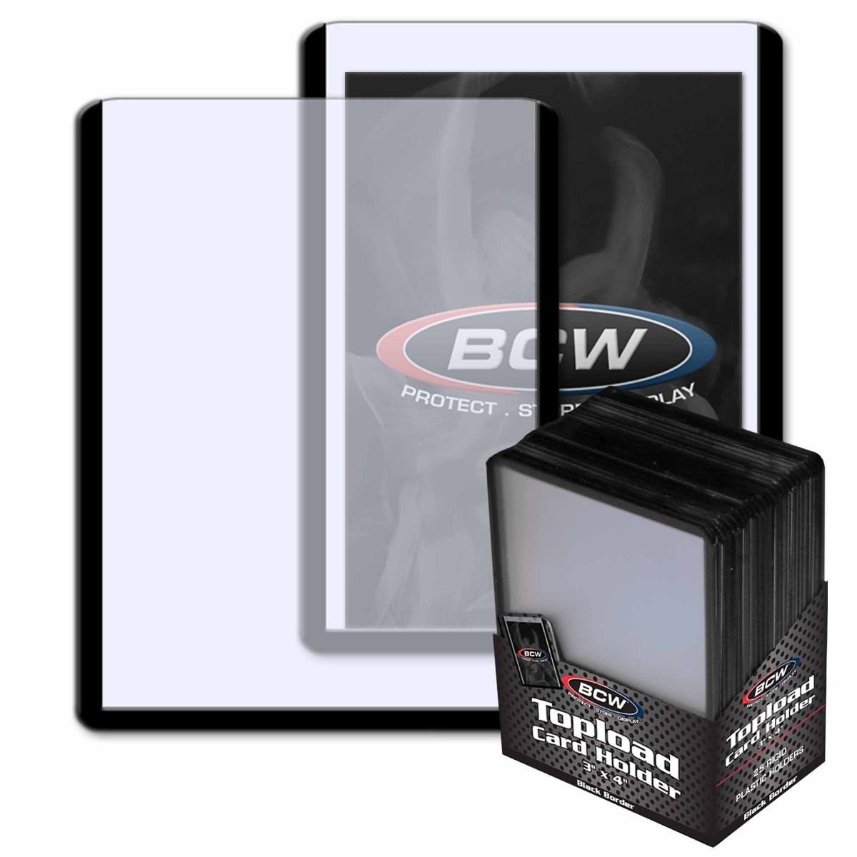 BCW Sammelkarte BCW Topload 3 x 4" (Black Border) (25 ct)
