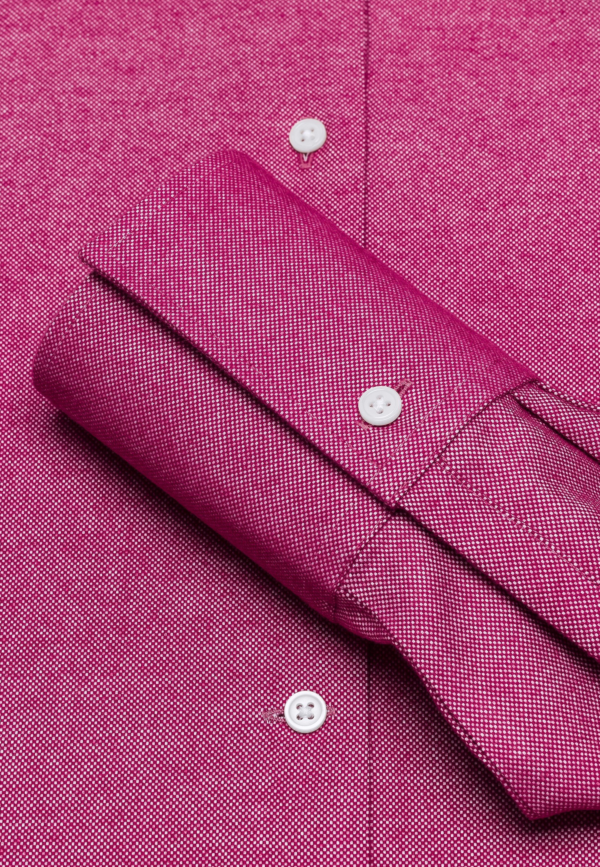 Vincenzo Boretti Klassische Bluse leicht tailliert soft Oxford Kelchkragen günstig online kaufen