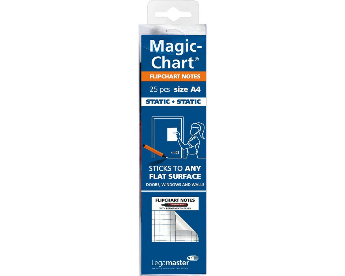 Thumbnail - LEGAMASTER Dekorationsfolie Legamaster Flipchartfolie Magic 7-159000-A4 kar. 25 St./Pack.