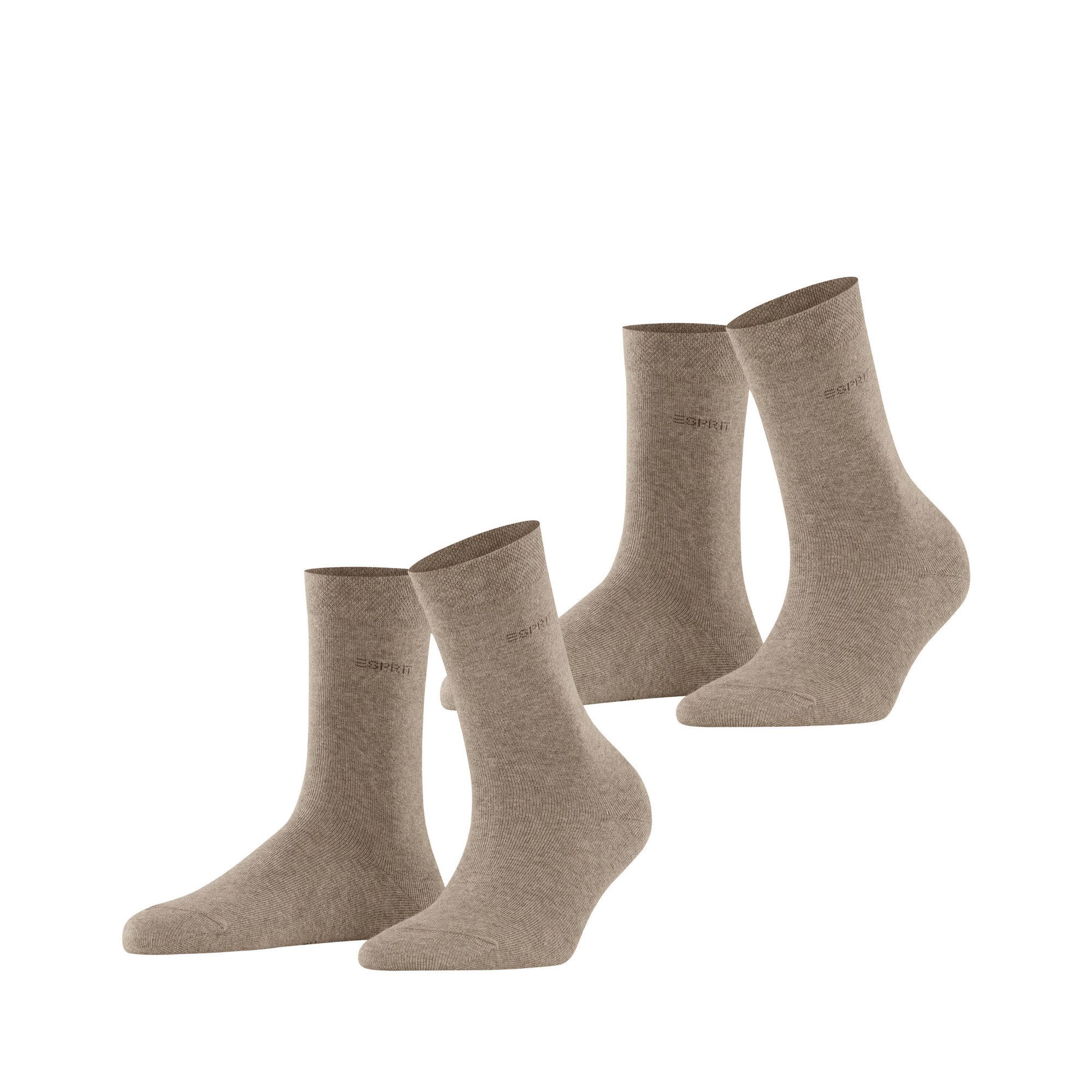 Freizeitsocken Esprit Damen Socken Basic Easy SO 2P 18699