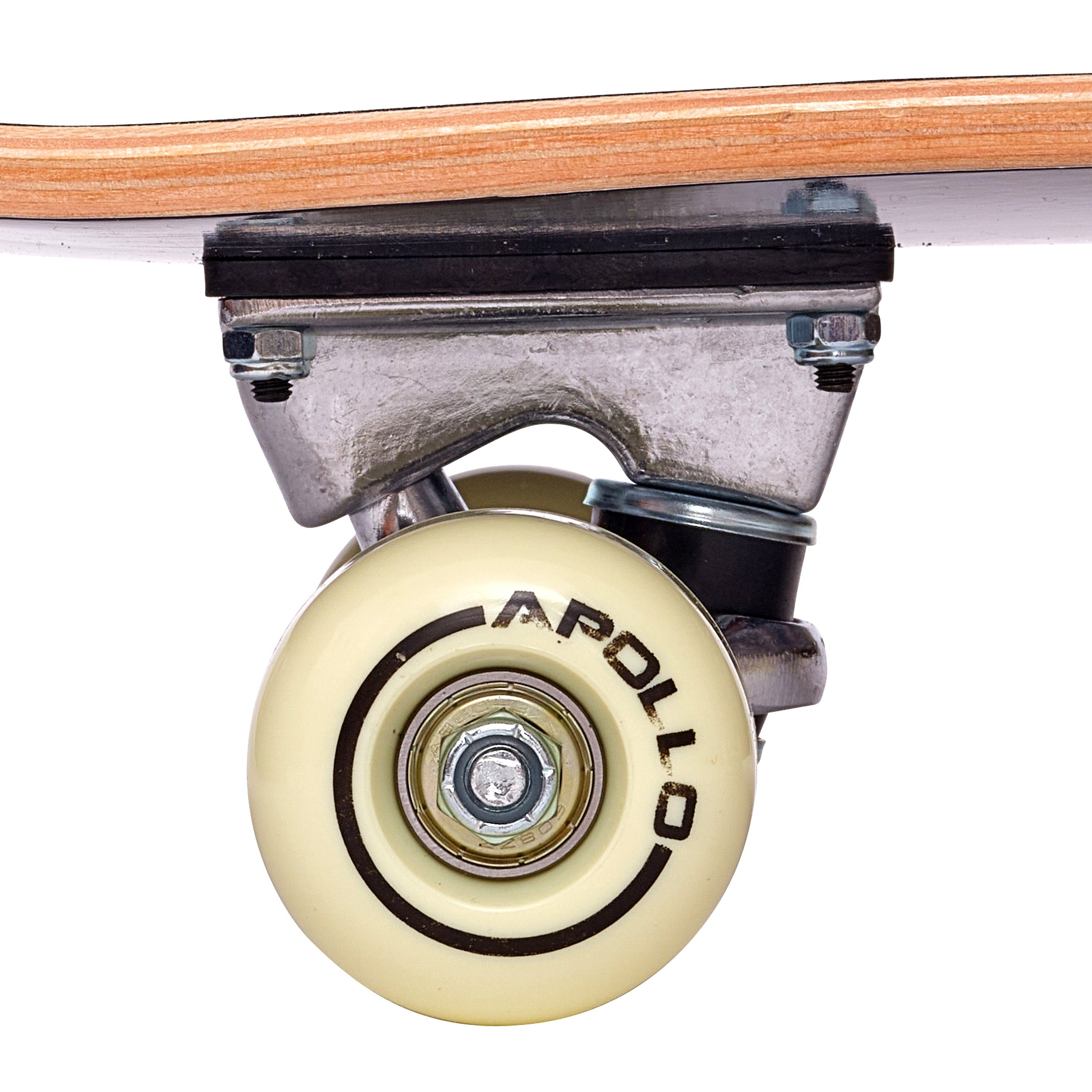 Apollo Skateboard Kinderskateboard 28" Kinder, Longboard, für Kids und Teens, ABEC 3 und Aluminium Achsen – Bild 4 von 5