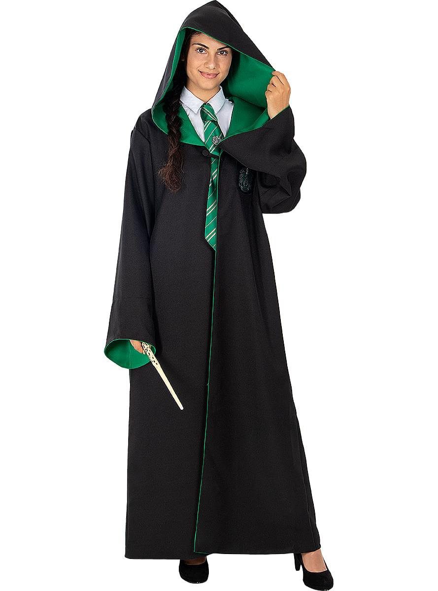 Metamorph ZaubererKostüm Harry Potter Slytherin Umhang Deluxe, Hochwertiges Cape für