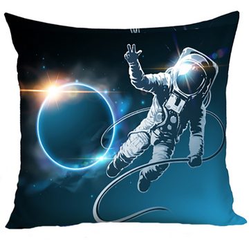Wendebettwäsche NASA Bettwäsche Astronaut Linon / Renforcé, BERONAGE, 100% Baumwolle, 2 teilig, 135x200 + 80x80 cm