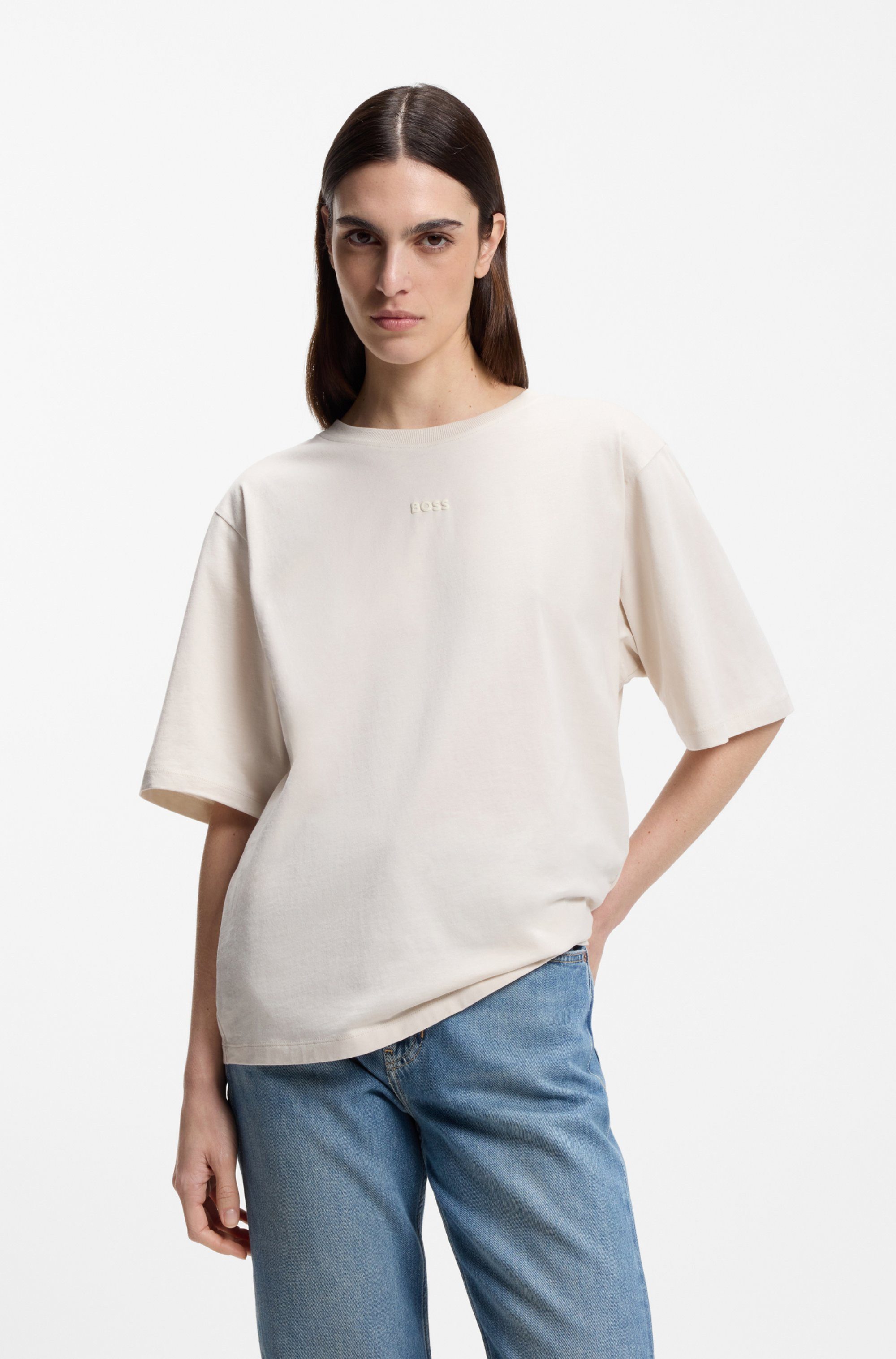 BOSS ORANGE T-Shirt Enis Premium Damenmode mit weiten Ärmeln